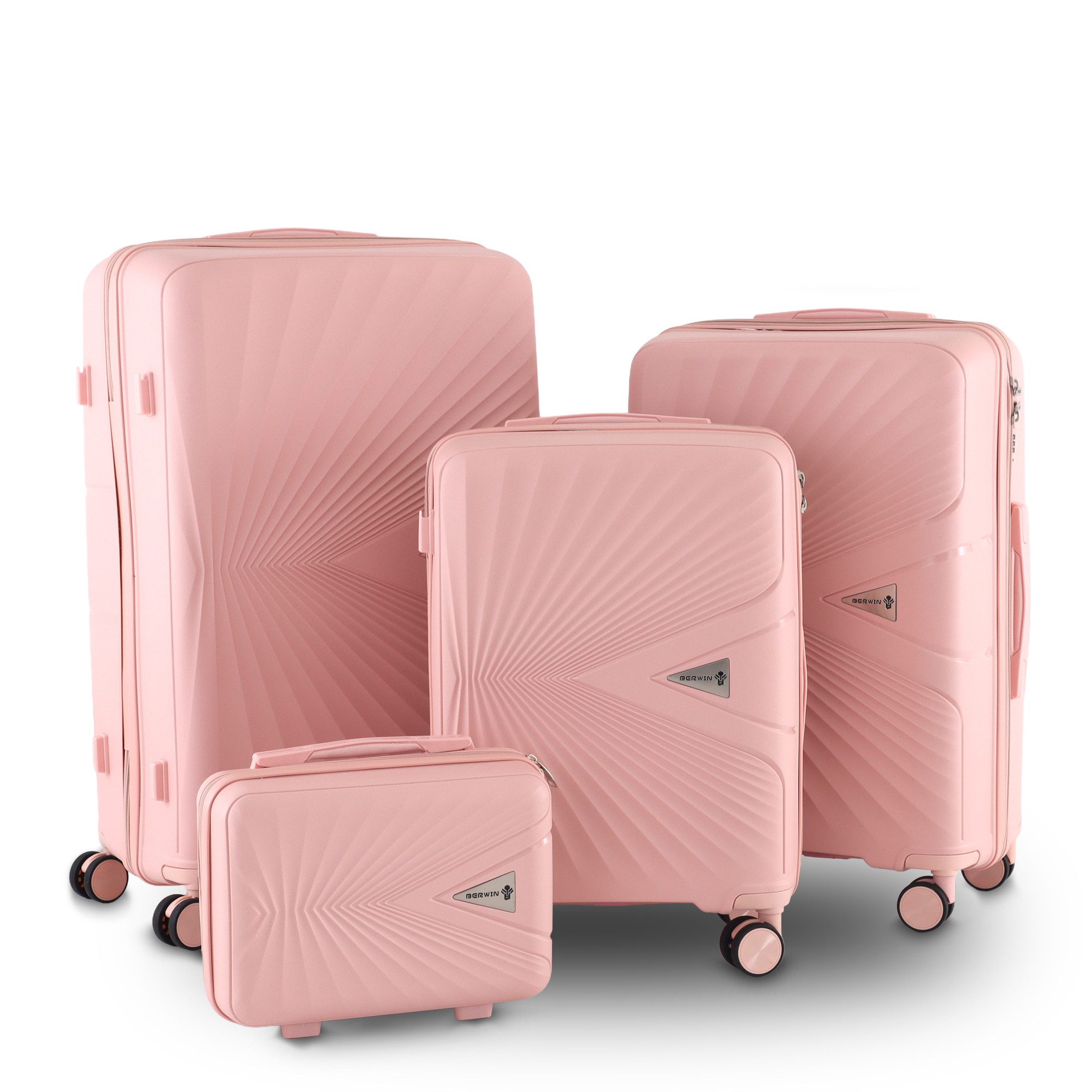 Trolleyset mit Beautycase Modell Cryta Dusty Rose