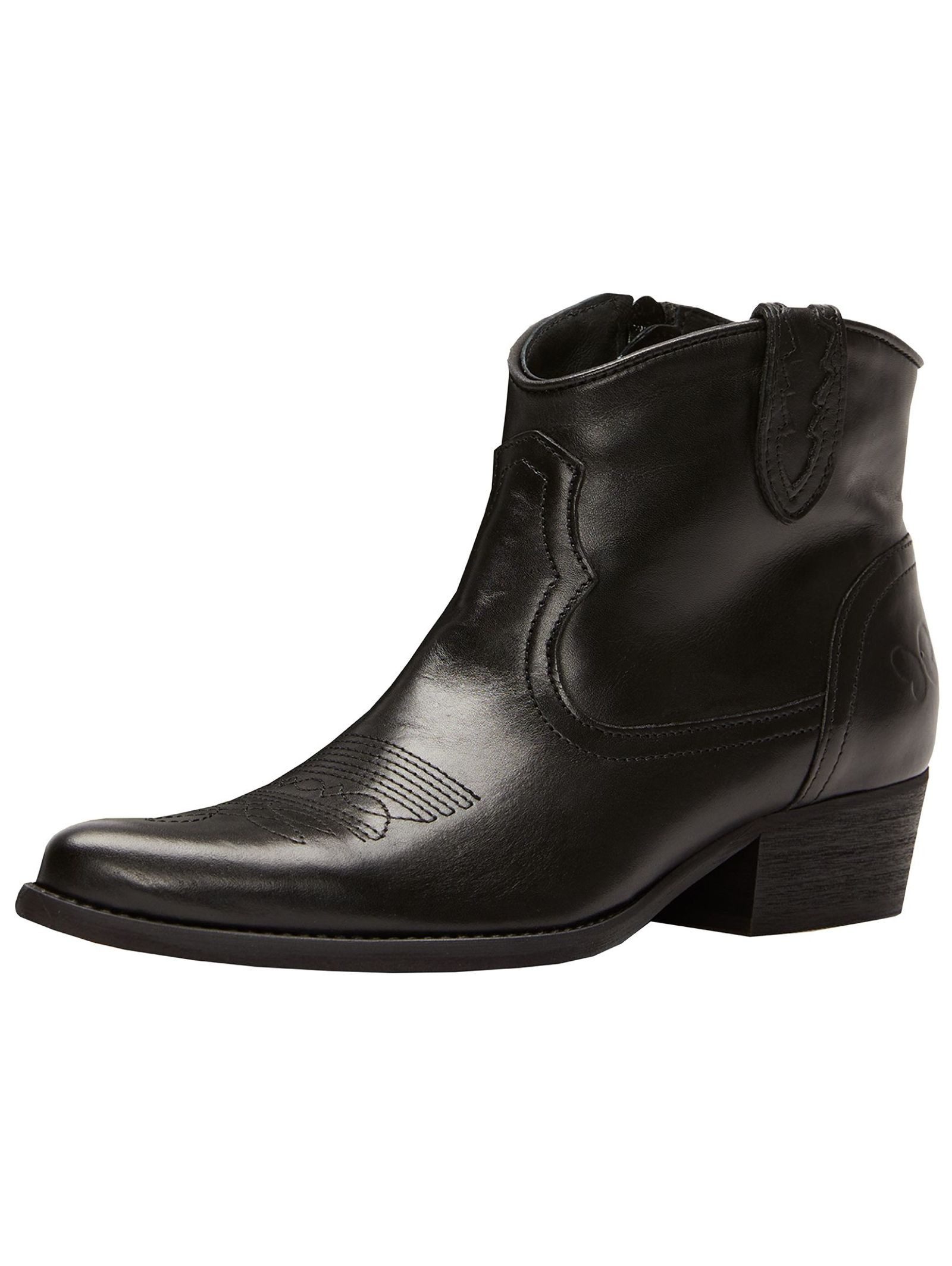 Felmini Stiefelette Leder Cowboy Stiefelette günstig online kaufen