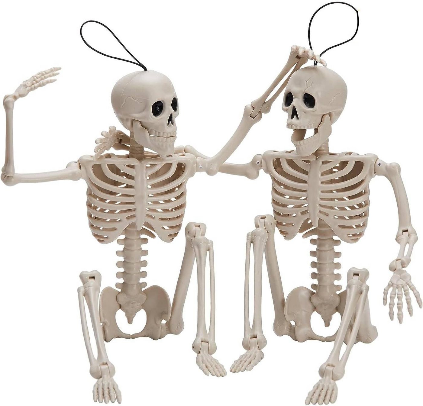 JOYIN Hängedekoration JOYIN 2 Stück 40,6 cm Halloween Skelett Deko für Wand