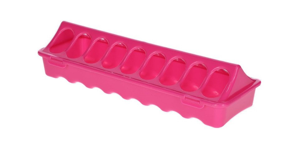 Kerbl Hühnerstall Kerbl Futtertrog für Küken Kunststoff rosa B 9,5