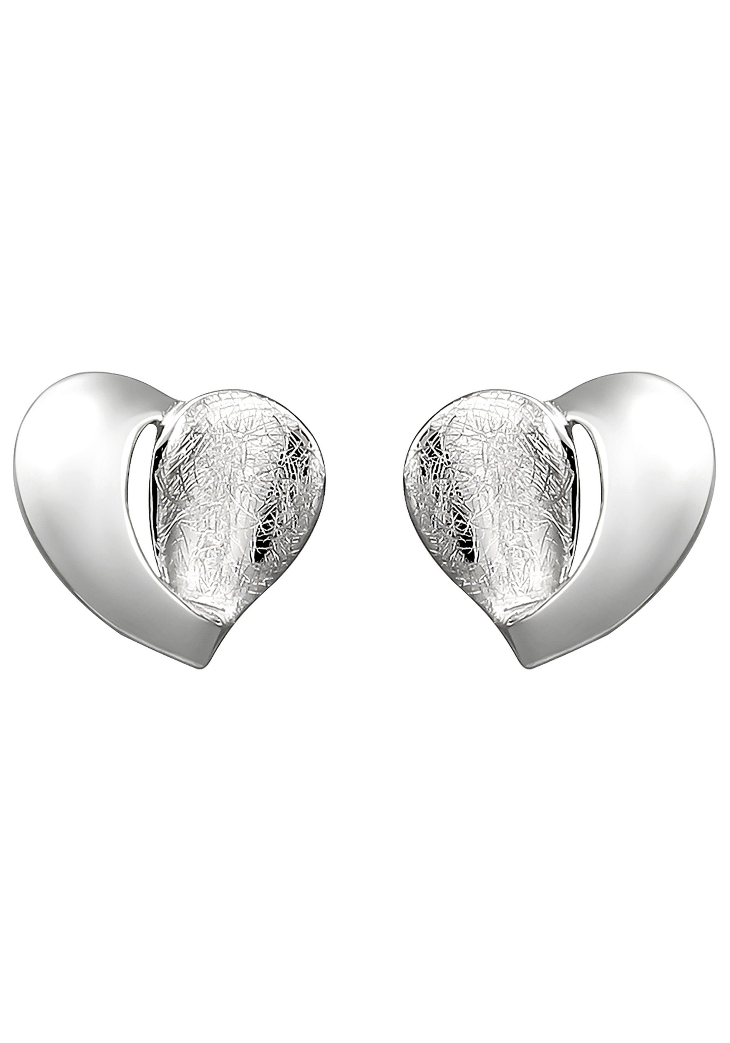 JOBO Paar Ohrstecker Herz, 925 Silber günstig online kaufen
