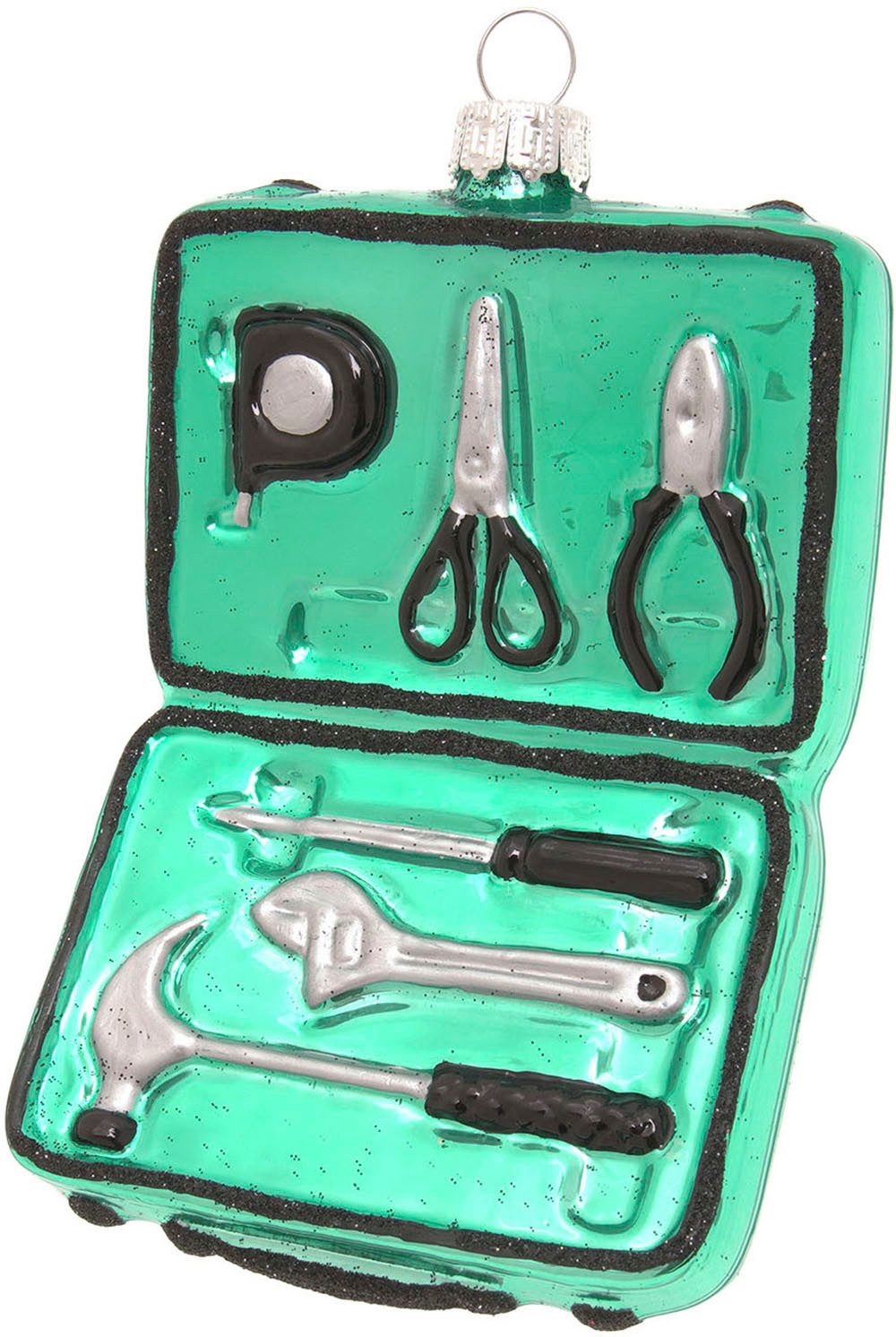 Krebs Glas Lauscha Christbaumschmuck Werkzeugkoffer, Grün, 12cm (1-tlg), Ch günstig online kaufen