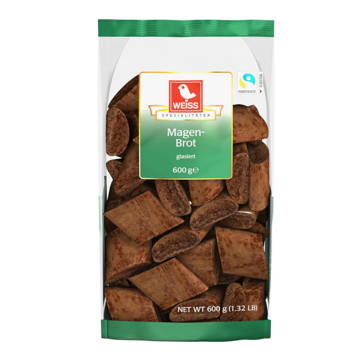 WEISS Süßigkeit, Weiss Magenbrot glasierte Lebkuchen mit ausgewählten Gewürzen 600g