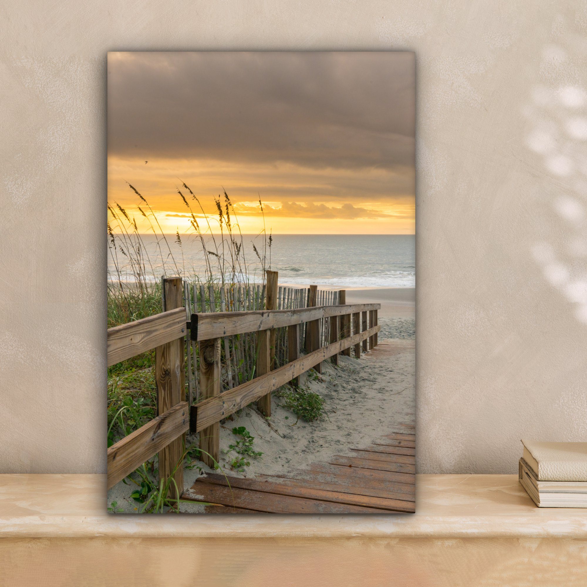 OneMillionCanvasses® Leinwandbild Strand - Meer - Düne - Weg, Fotodruck (1 günstig online kaufen
