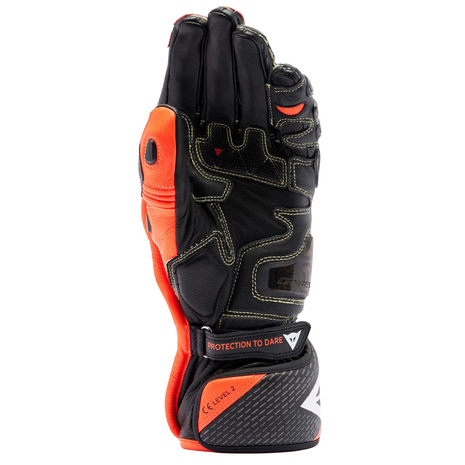Dainese Motorradhandschuhe Dainese Full Metal 7 Motorradhandschuhe Schwarz / Rot-Fluo M atmungsaktiv