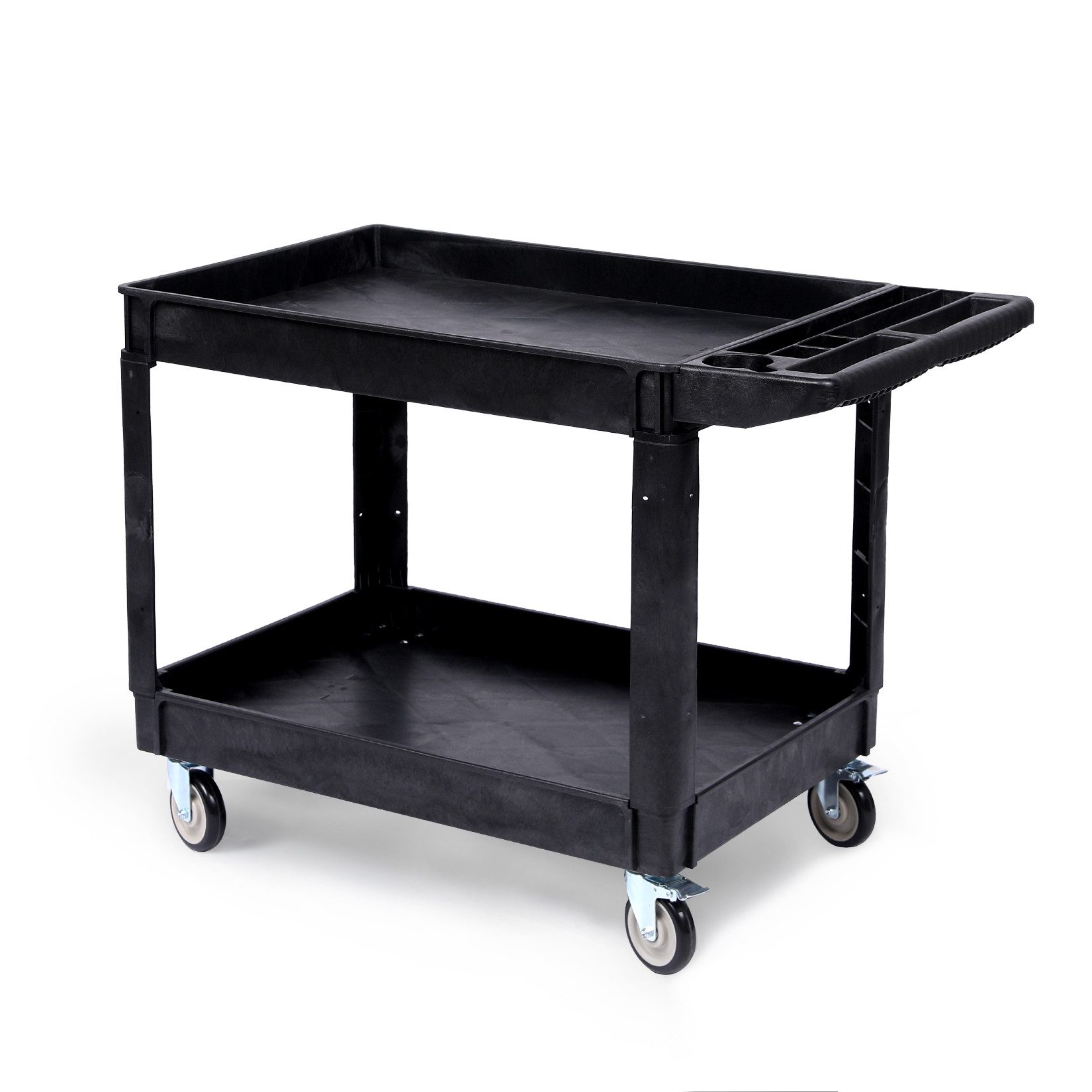 GarveeMore Rollwagen mit 2 Etagen und Tragegriff für Lagerhalle/Garage 102x45x85cm