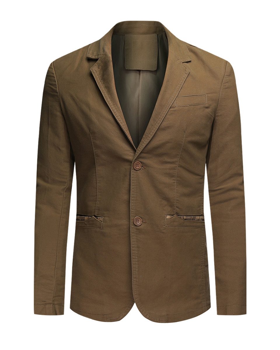 Allthemen Sakko Herren Baumwolle Jackett Sportlich Regular Fit Freizeit Bla günstig online kaufen