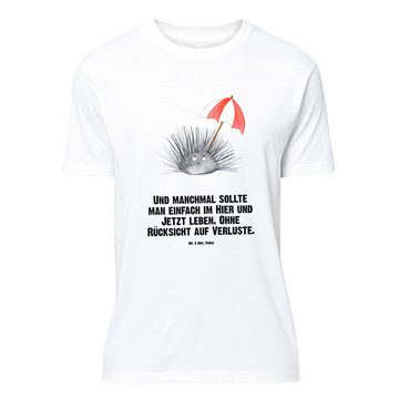 Mr. & Mrs. Panda T-Shirt Seeigel - Weiß - Geschenk, Tshirt, Urlaub, Meer, Selbstliebe, Hier un (1-tlg)
