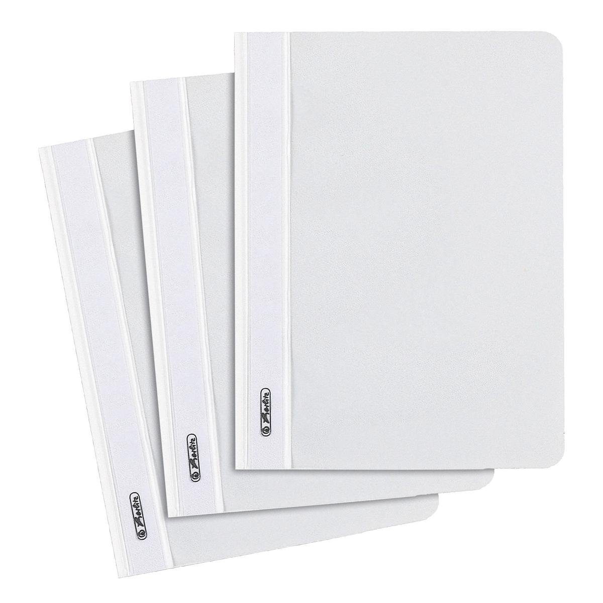 Herlitz Hefter 10 Herlitz Schnellhefter / DIN A5 / PP / Farbe: weiß