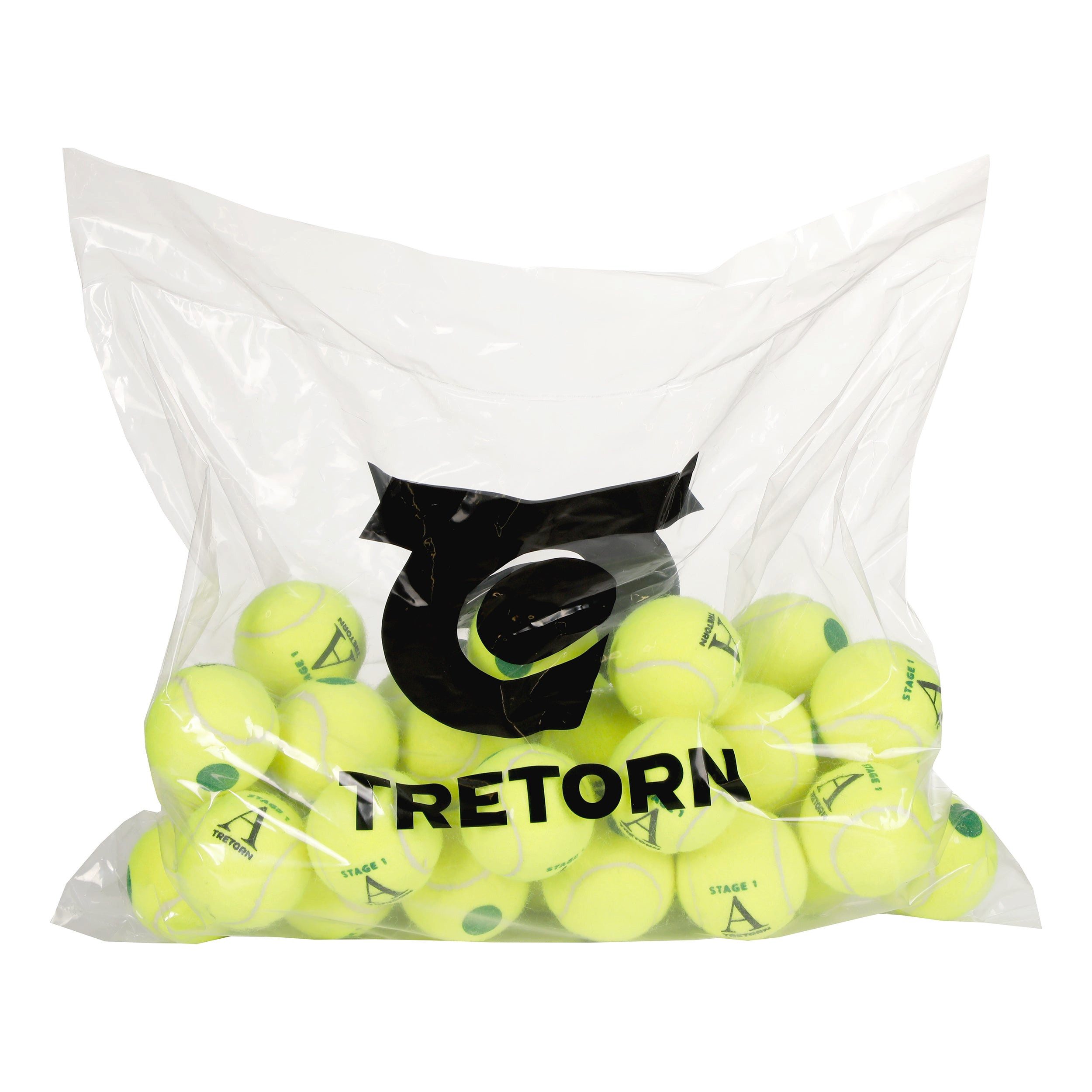 Tretorn Tennisball Academy green - 36 Tennisbälle - Play and Stay Ball - (36er Beutel)