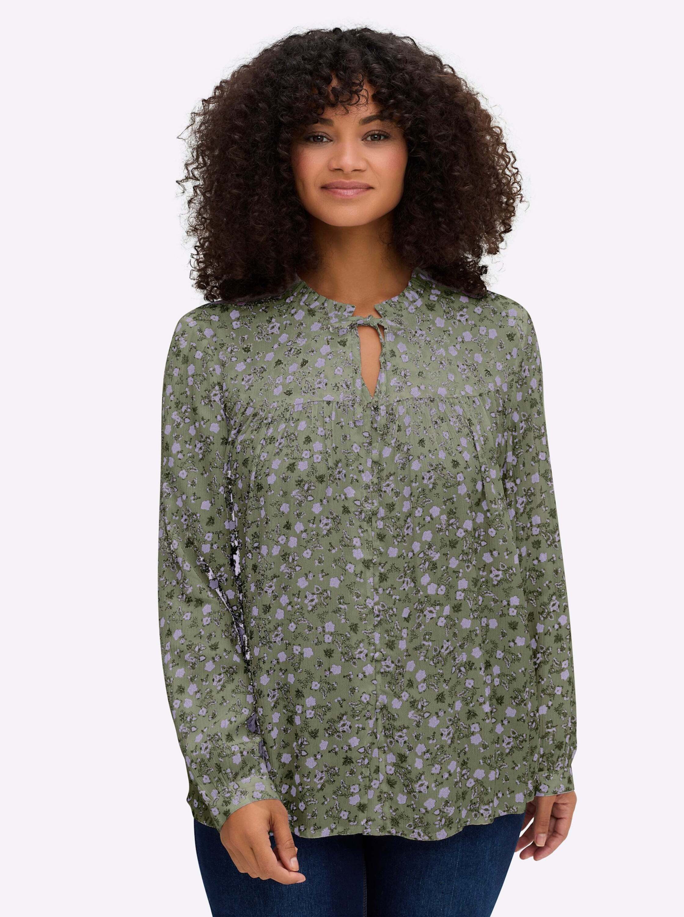 Sheego Klassische Bluse Bluse Langarm günstig online kaufen