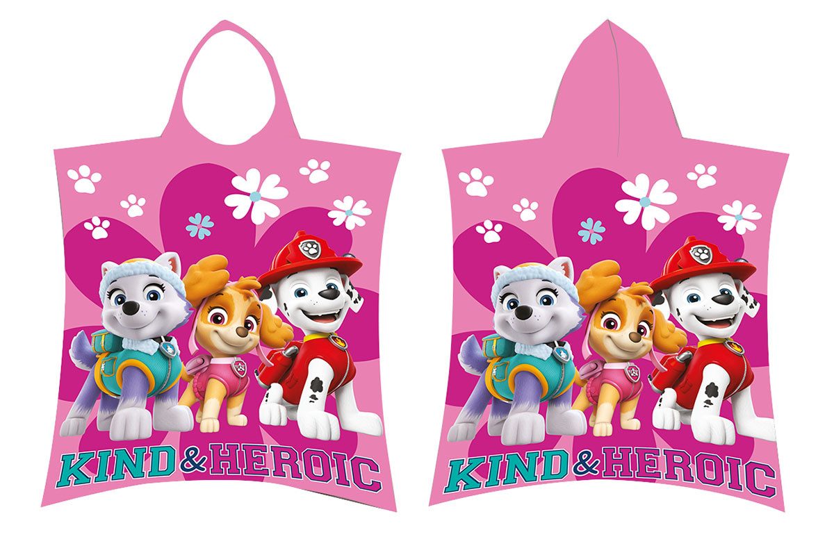 Nickelodeon Badeponcho Nickelodeon, 50 x 115 cm, Baumwolle, Badeponcho mit Kapuze, Kein Verschluss
