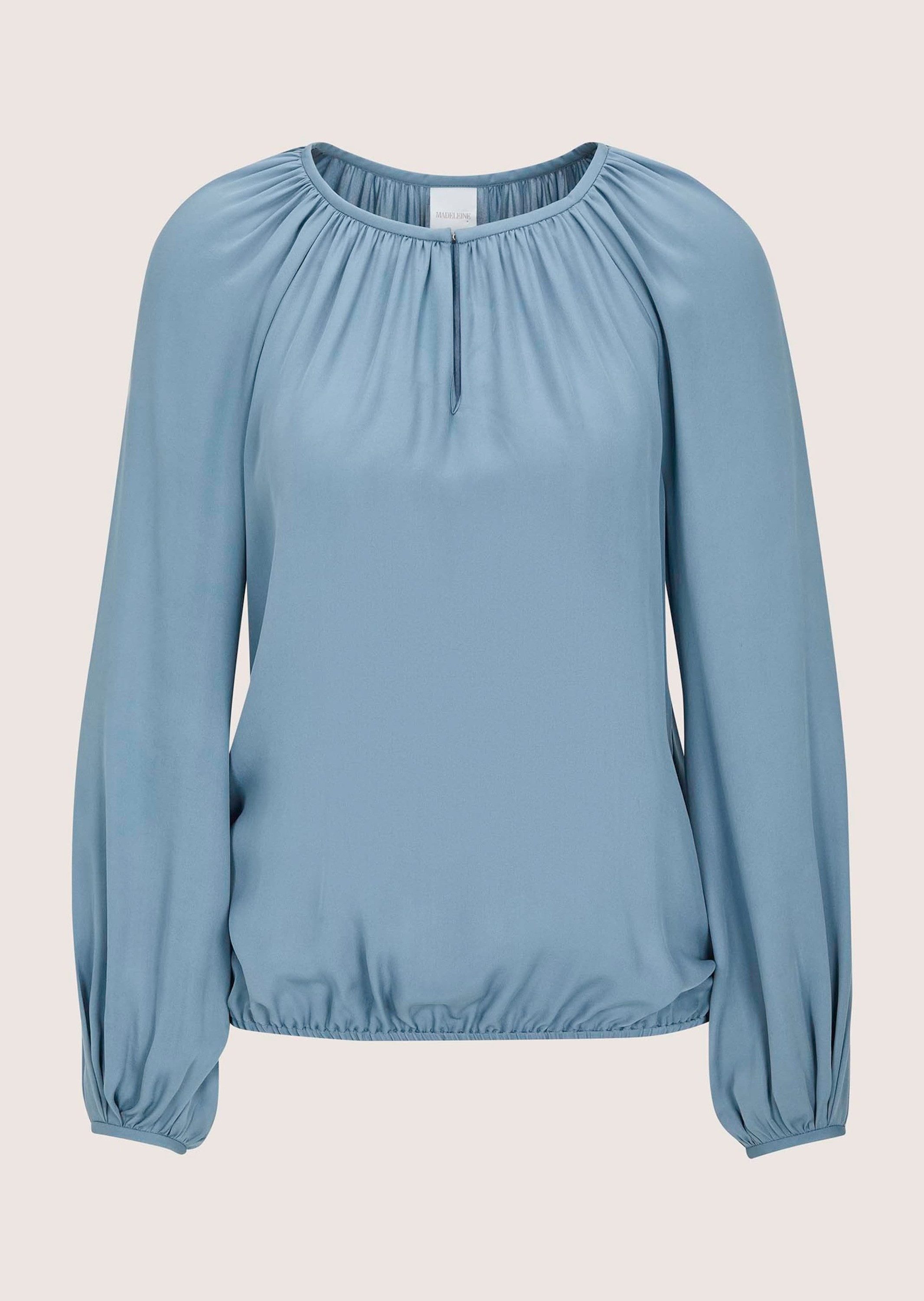 Shirtbluse Schlupfbluse mit edlen Raffungen
