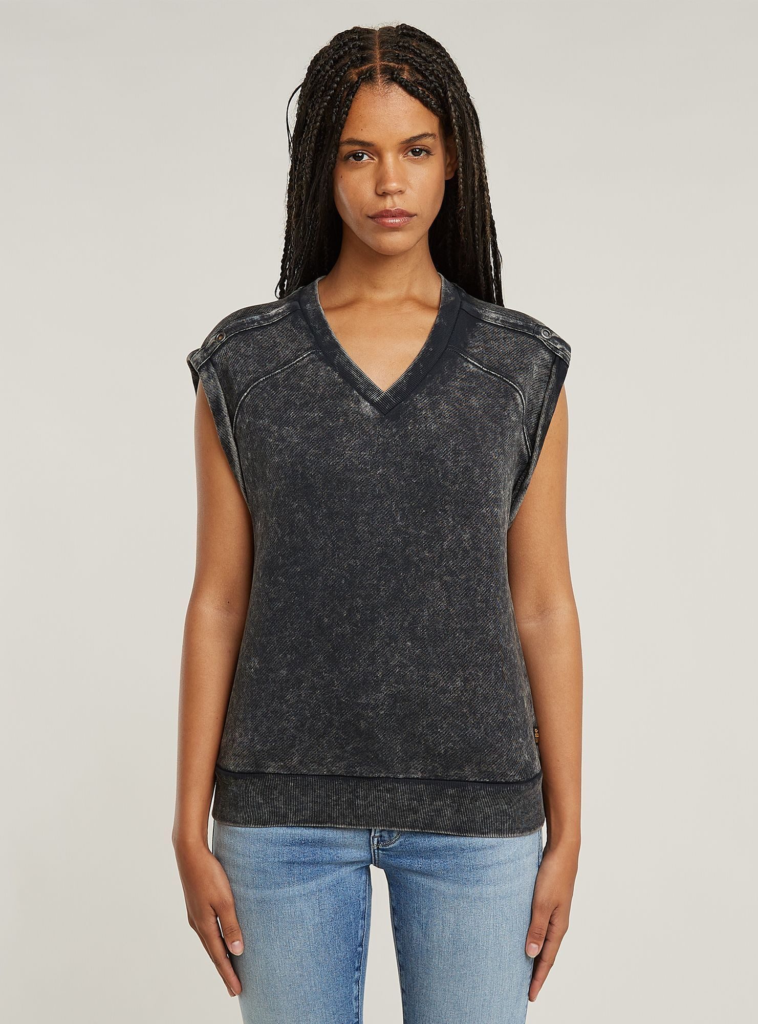 G-STAR Longpullover Washed Sweatshirt