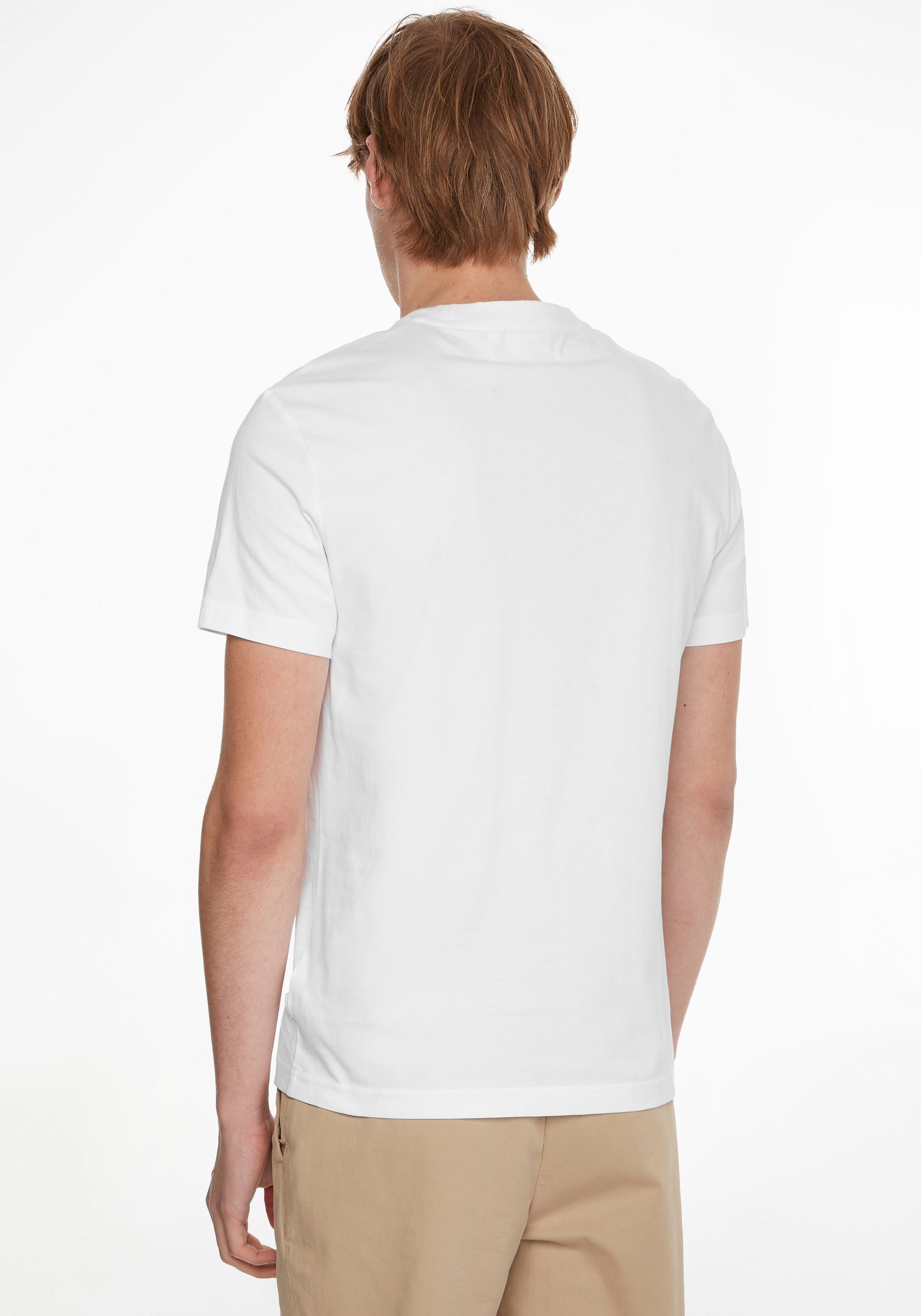 bright Calvin Klein BOX T-SHIRT white GRAPHIC LOGO T-Shirt