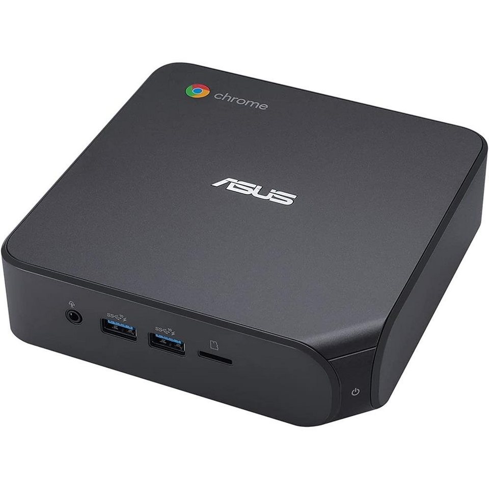 Asus CHROMEBOX4-G3006UN Mini-PC (Intel Core i3 10110U, UHD Graphics,  Luftkühlung, 4GB DDR4 128GB M.2 SATA SSD Chrome OS), Zwei HDMI- und USB-C  3.2-Gen-1-Ports unterstützen bis zu drei