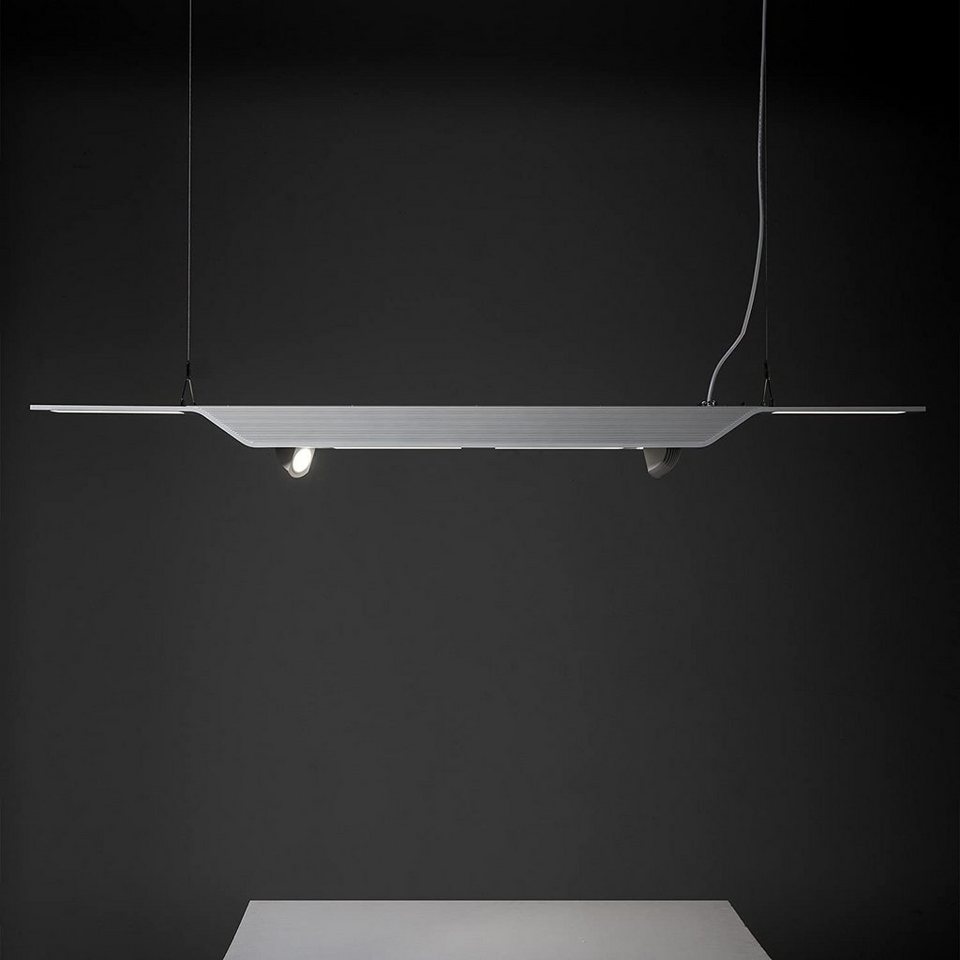 ZMH LED Pendelleuchte 60W 180cm dimmbar Arbeitszimmer Küchen, LED fest  integriert