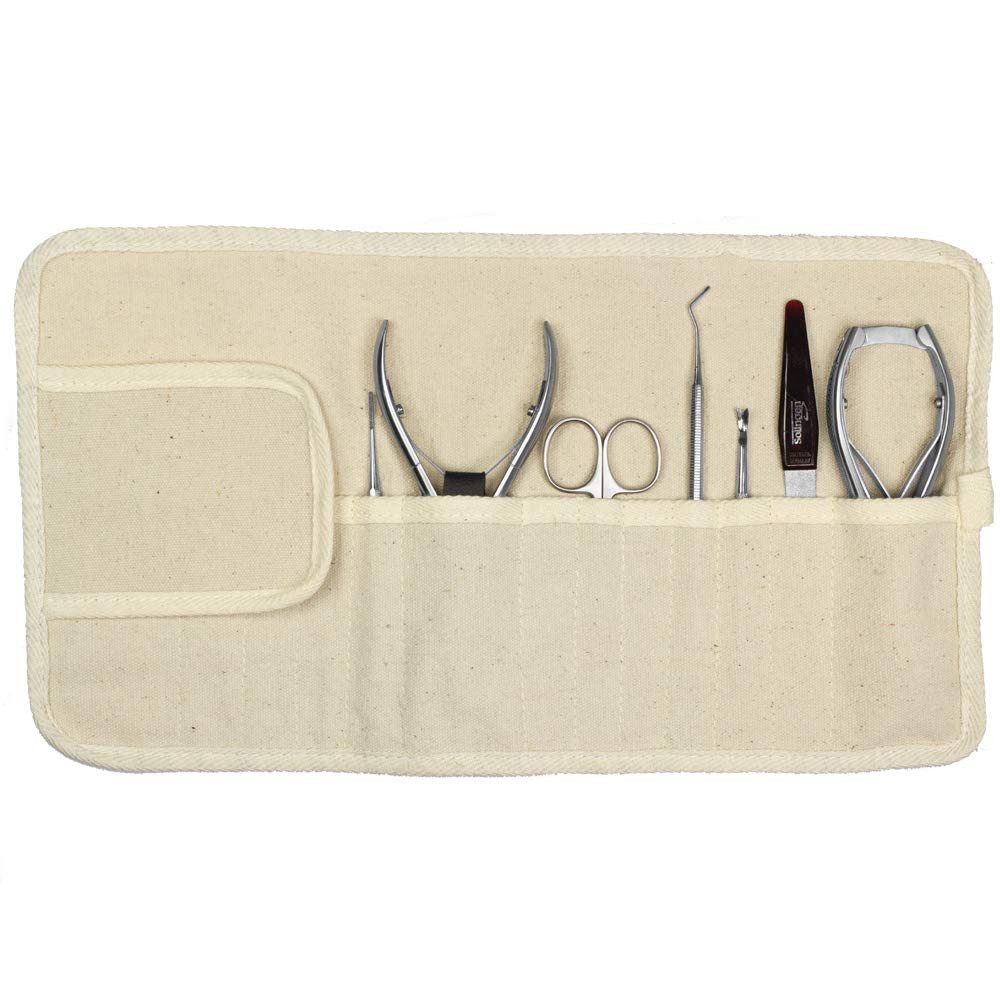 May Maniküre-Etui Maniküre & Pediküre Set - 7 Teilig mit Leinentasche zum a günstig online kaufen