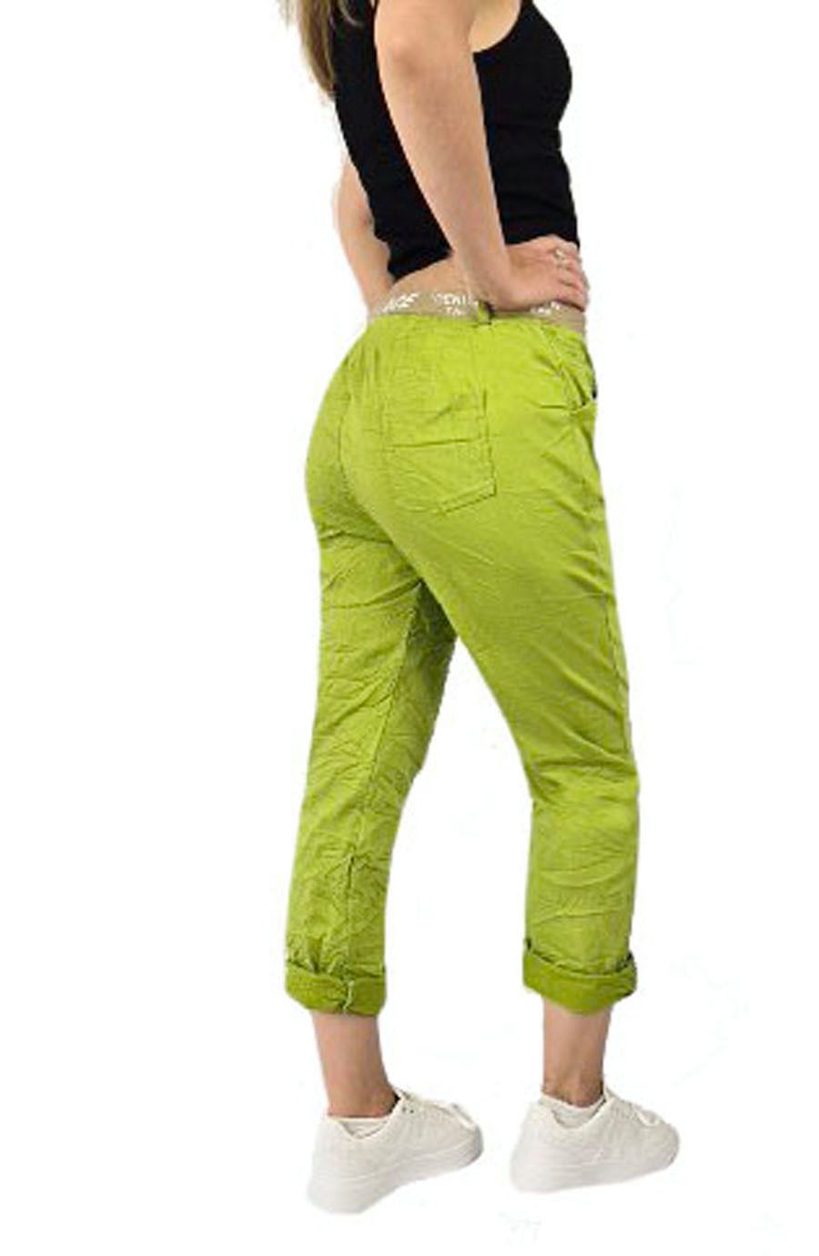 Sa-Lucca Jogger Pants Damen Casual Jogpants Bequeme Stoffhose mit elastischem Bund & Gürtel Elastikbund