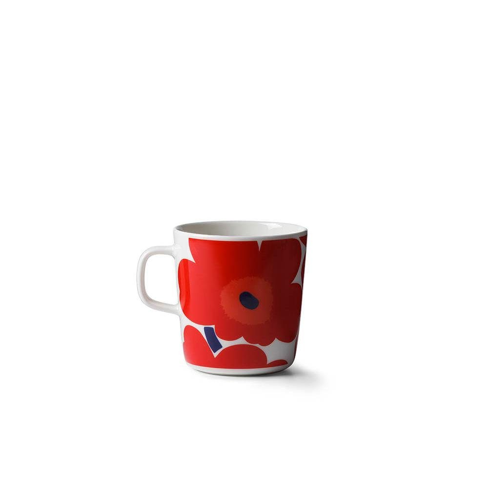 Marimekko Tasse Becher Oiva Unika Rot-Weiß (Groß)
