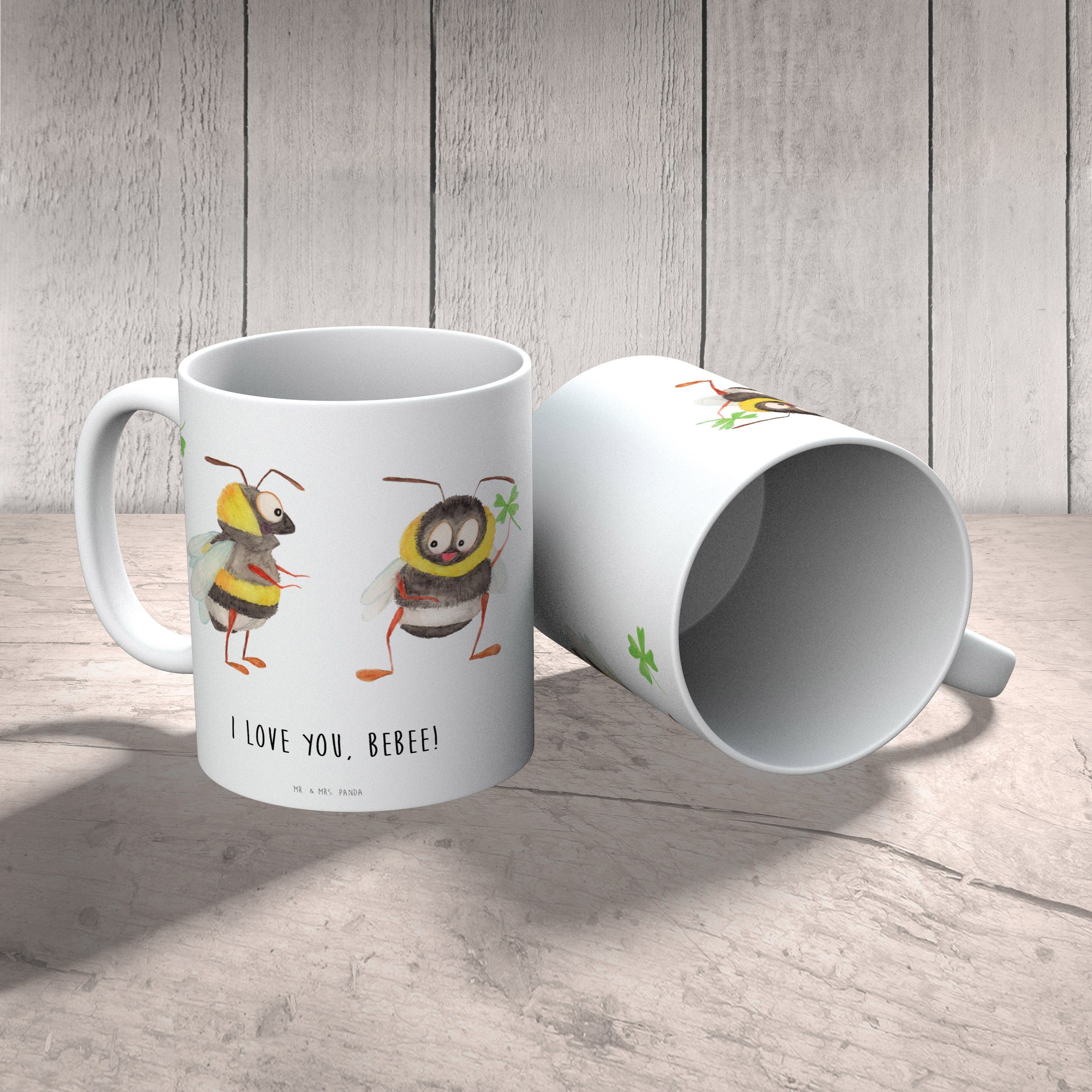 Paar Keramik - Tasse, Heiraten, & Tasse Geschenk, - Mitbringsel, Mr. Weiß Bienen Panda Kaffeeta, Mrs.