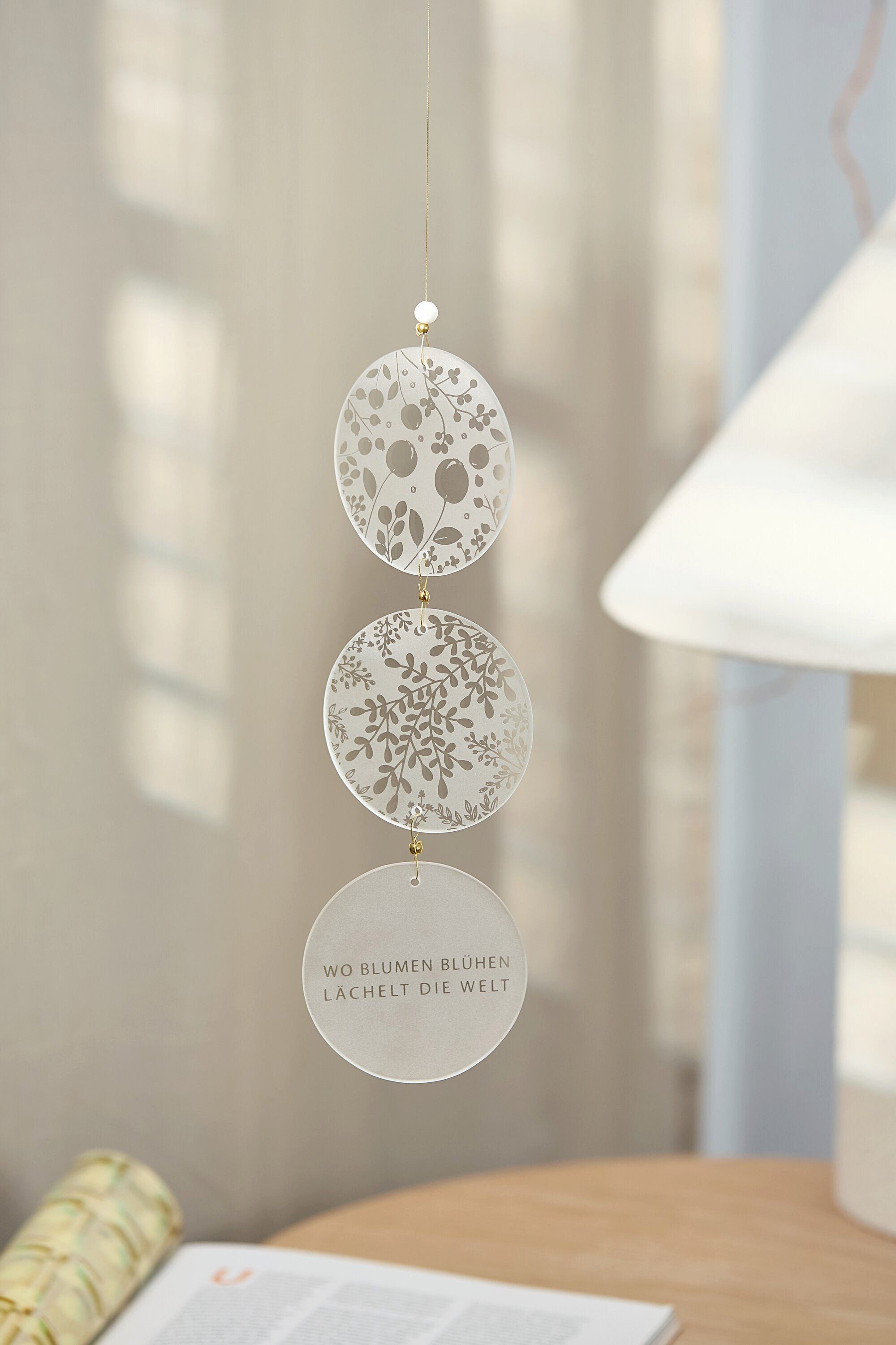 Räder Design Hängedekoration Glashänger Wo Blumen blühen... von räder design Kollektion 2026 Maße: