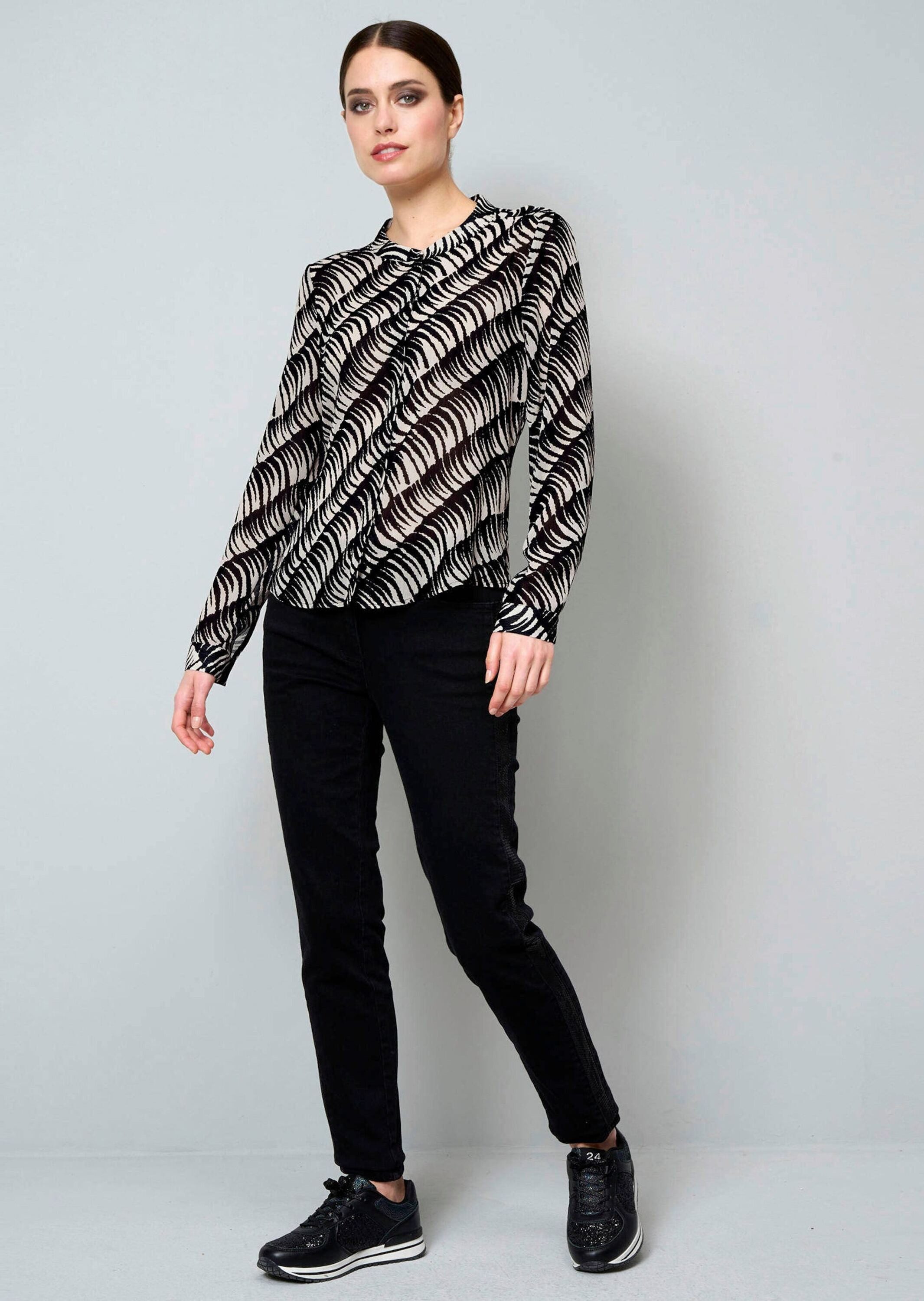 Alba Moda Hemdbluse Bluse in transparenter günstig online kaufen