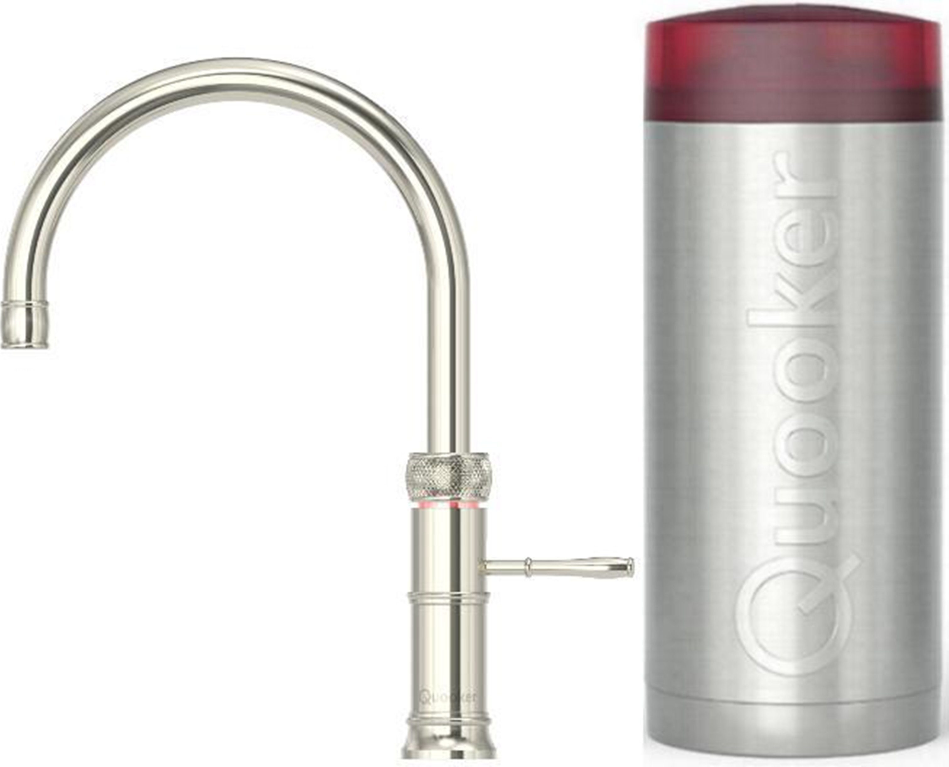 QUOOKER Spültischmischer (22+CFRNIC) Kochendwasserfunktion FUSION QUOOKER 100°C (2-St) CLASSIC COMBI+ mit Round Küchenarmatur B