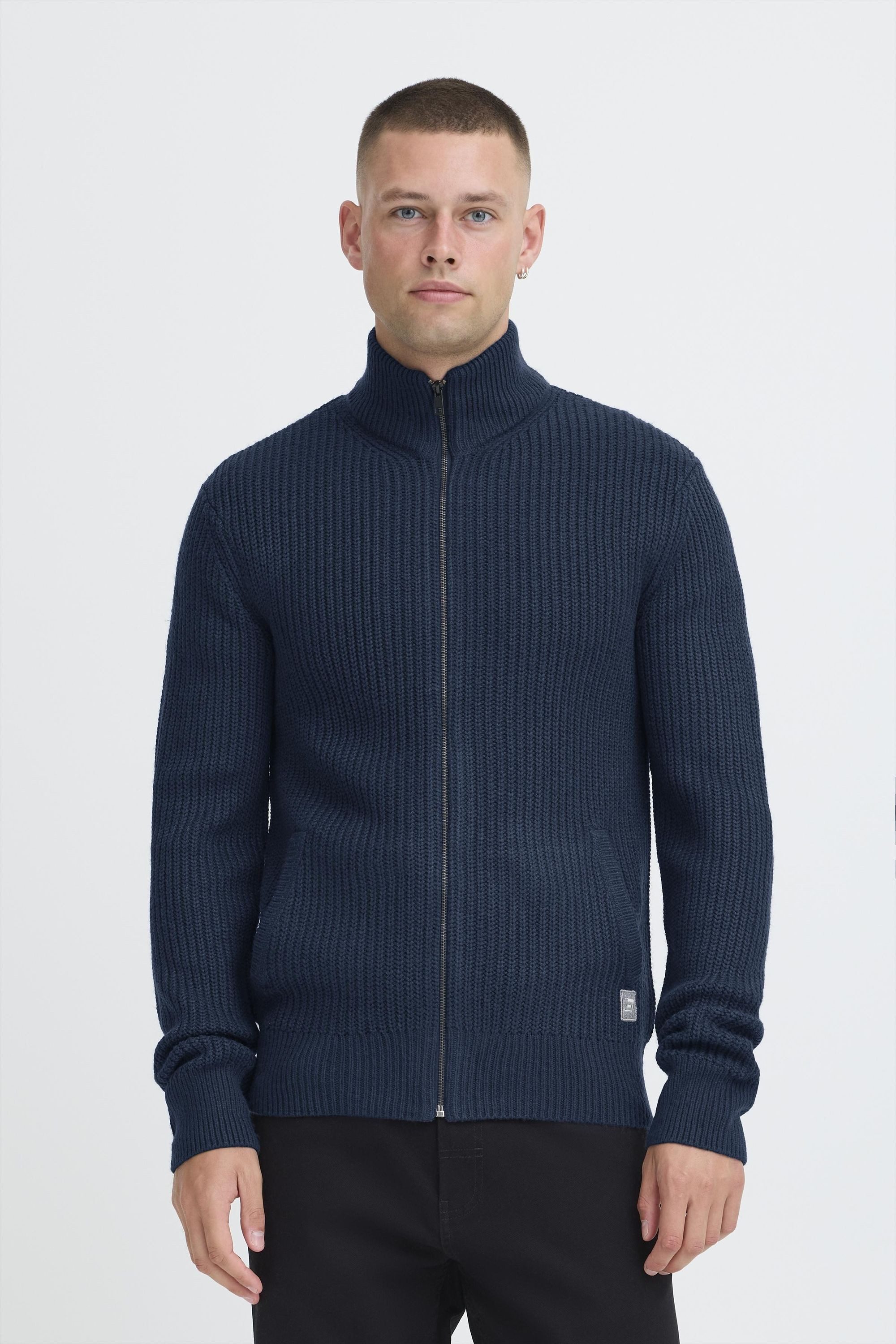 Blend Strickjacke BHMRibes Schicke Zip-Jacke mit Eingrifftaschen günstig online kaufen