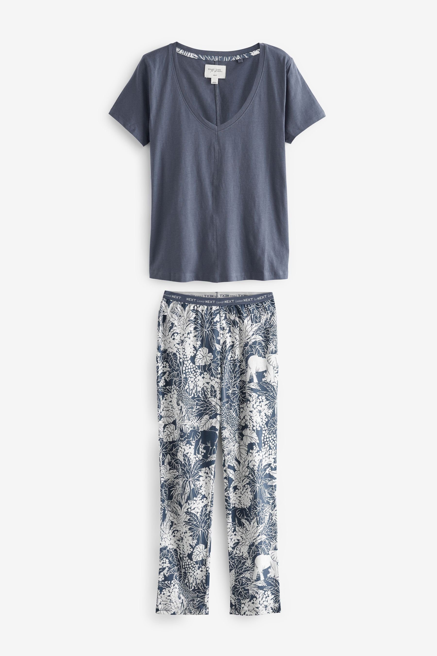Next Pyjama Kurzärmeliger Baumwoll-Pyjama (2 tlg) günstig online kaufen