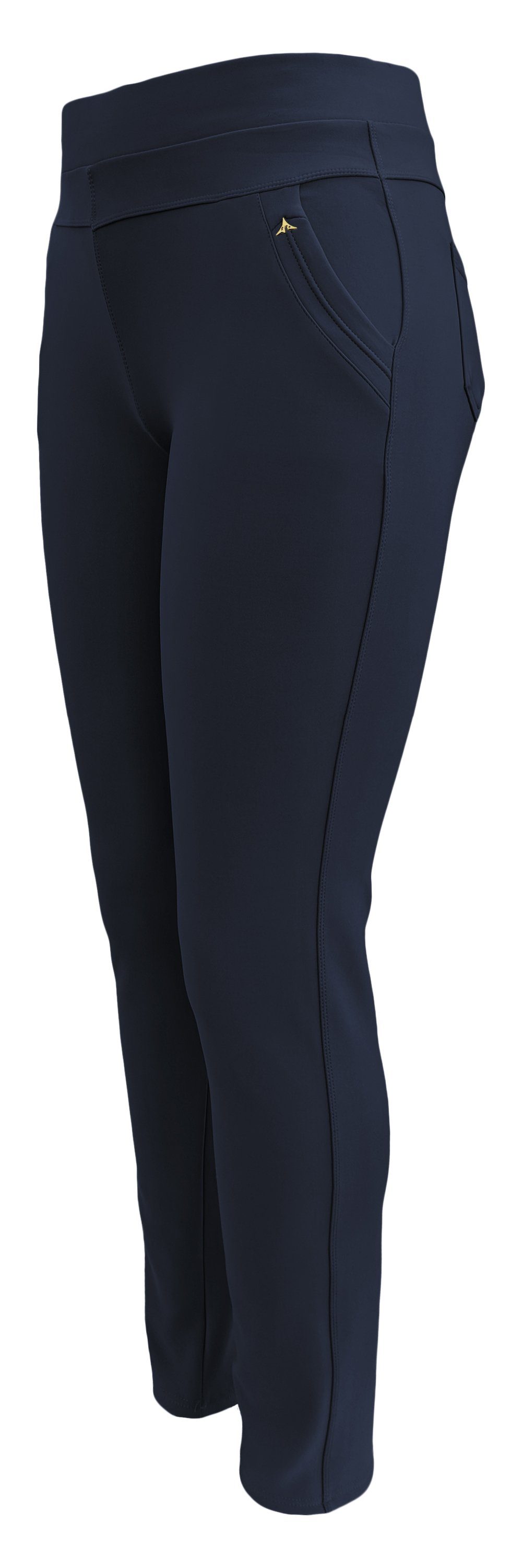 Aurela Damenmode Schlupfhose Basic Damen Leggings angenehme Haus- oder Freizeithose Classic (1-tlg) modernes Design, auch in großen Größen erhältlich, mit Komfortbund Marine