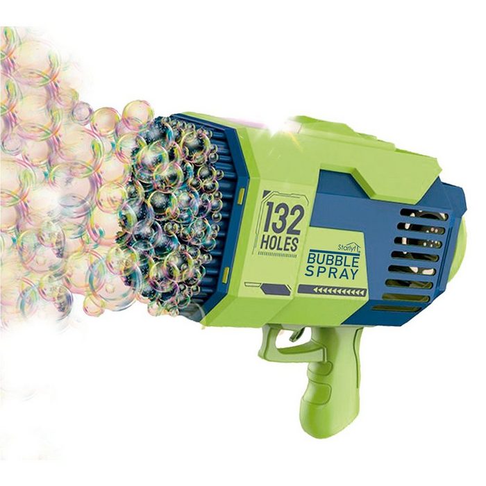 Starlyf Seifenblasenpistole Bubble Spray Siefenblasenmaschine mit Akku tausende von Seifenblasen in Sekunden