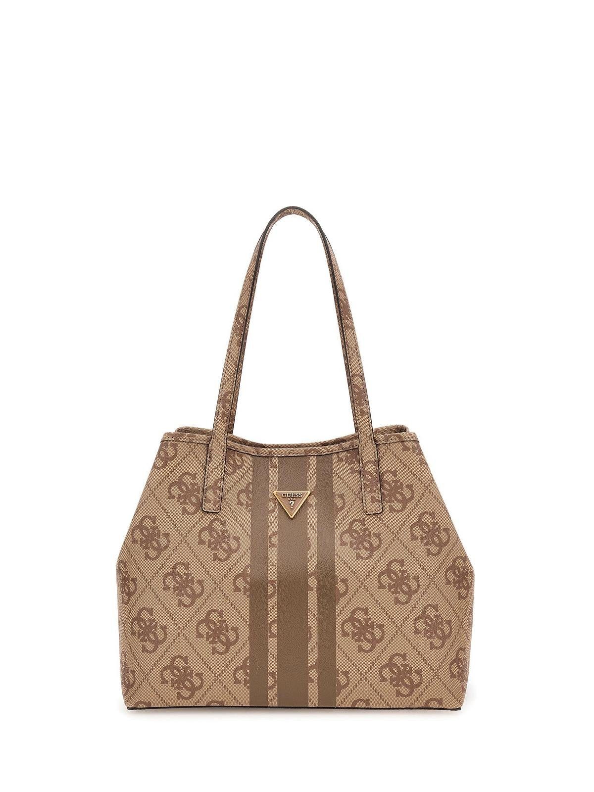 auf Logoschriftzug Vorderseite Tote grau GUESS Vikky der Guess Shopper, Damen Bag Bag in Handtasche