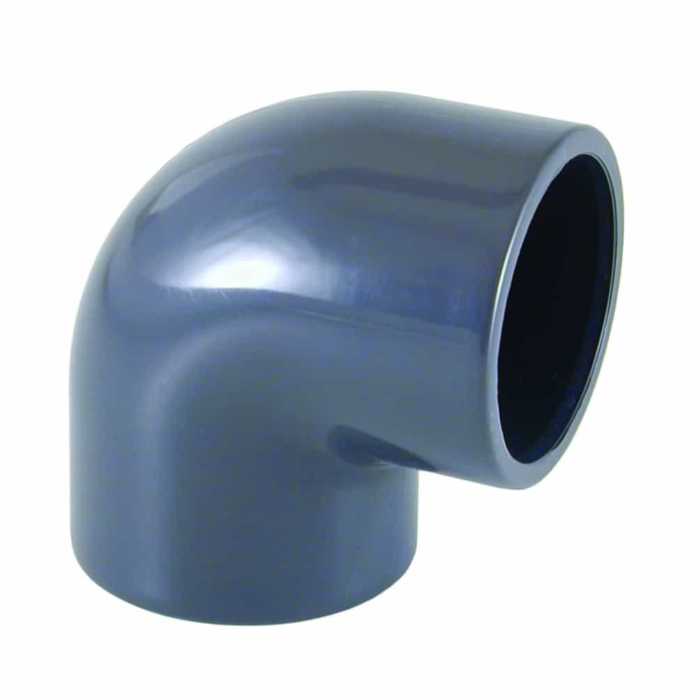 Cepex Winkelverbinder PVC Winkel 90 Grad, PVC Muffe, Winkel 25mm, PN16