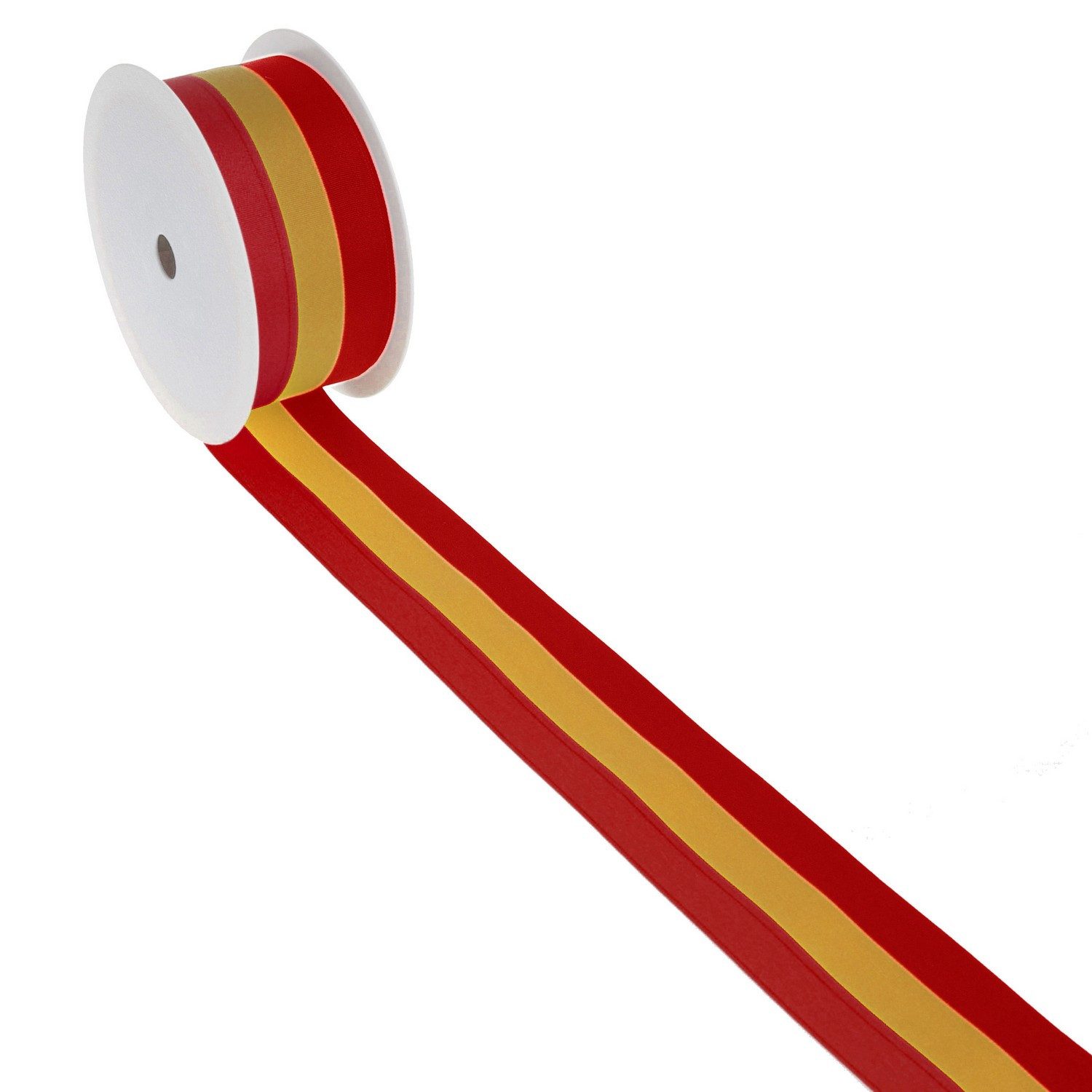 Thumbnail - Deko AS Dekoband Nationalband "Spanien" - rot, gelb, rot - 25 mm x 25 m - 2436 25 737