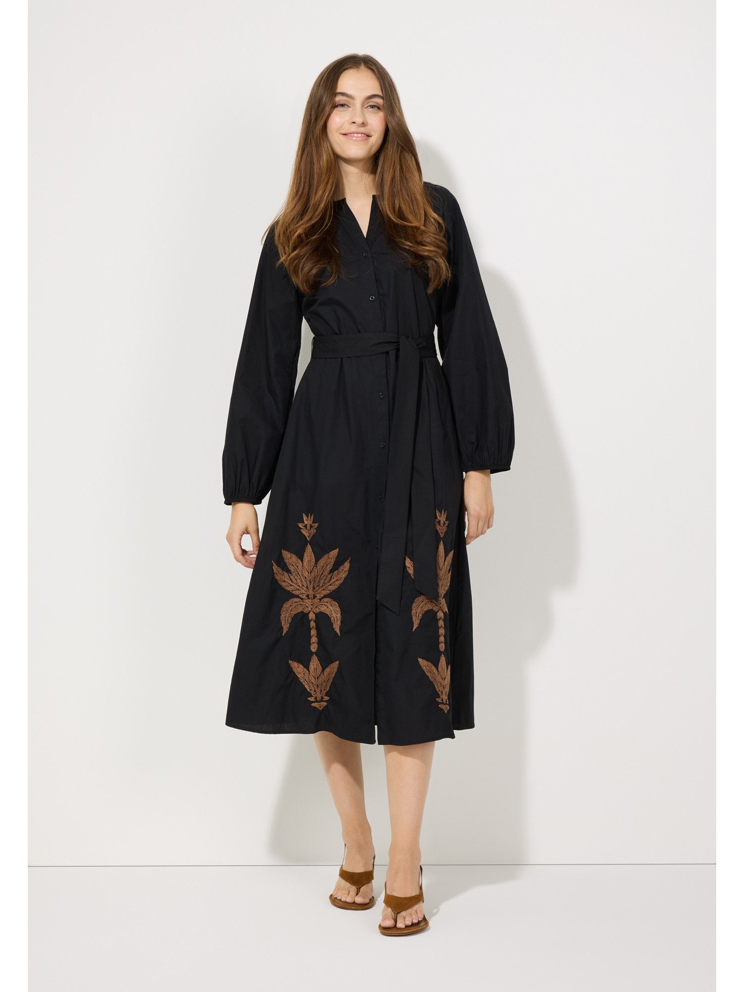 MORE&MORE Blusenkleid Baumwollkleid günstig online kaufen