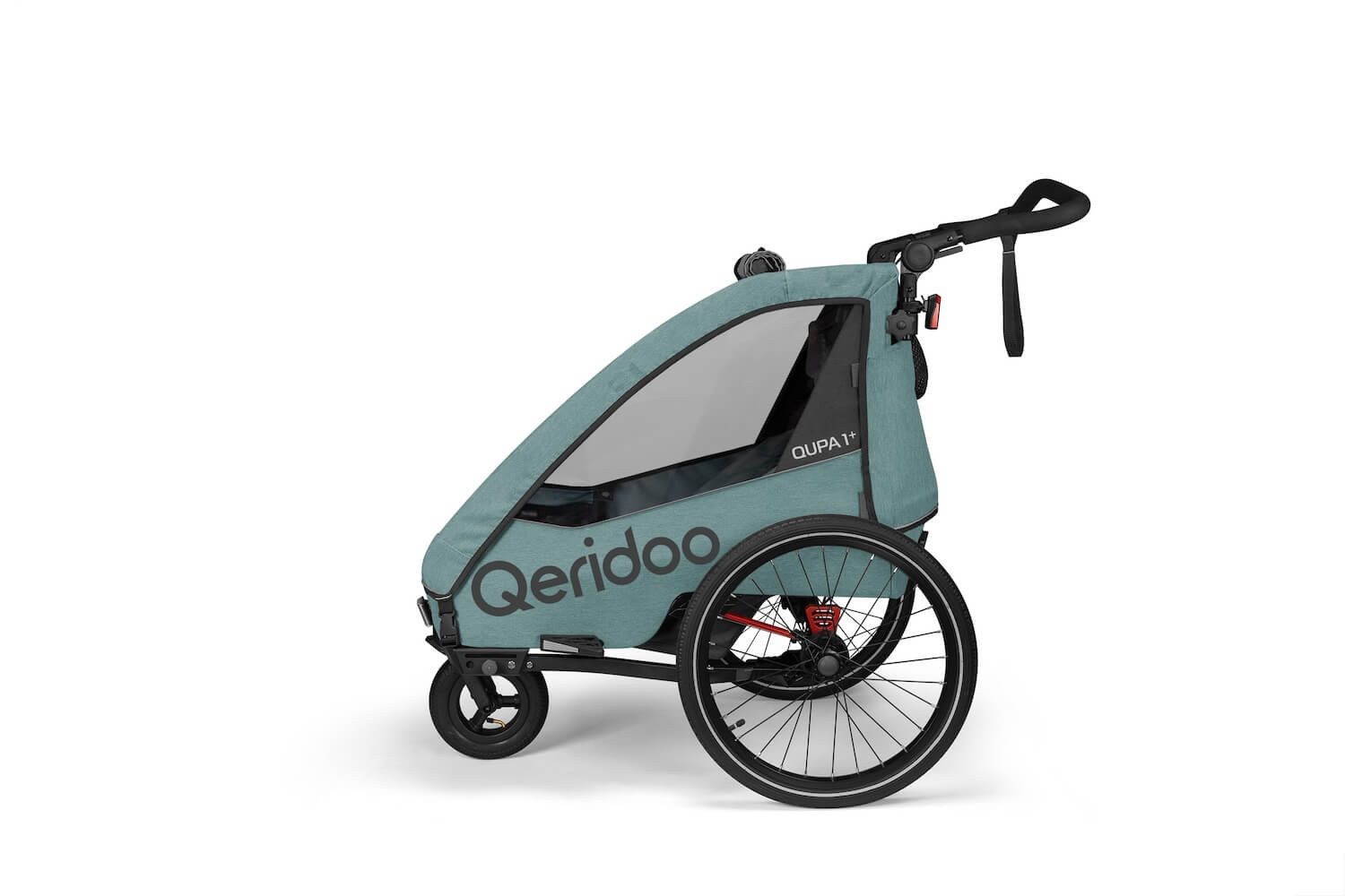 Qeridoo Fahrradkinderanhänger Qupa Plus 1 - Kinderfahrradanhänger für 1 Kind – Bild 4 von 5