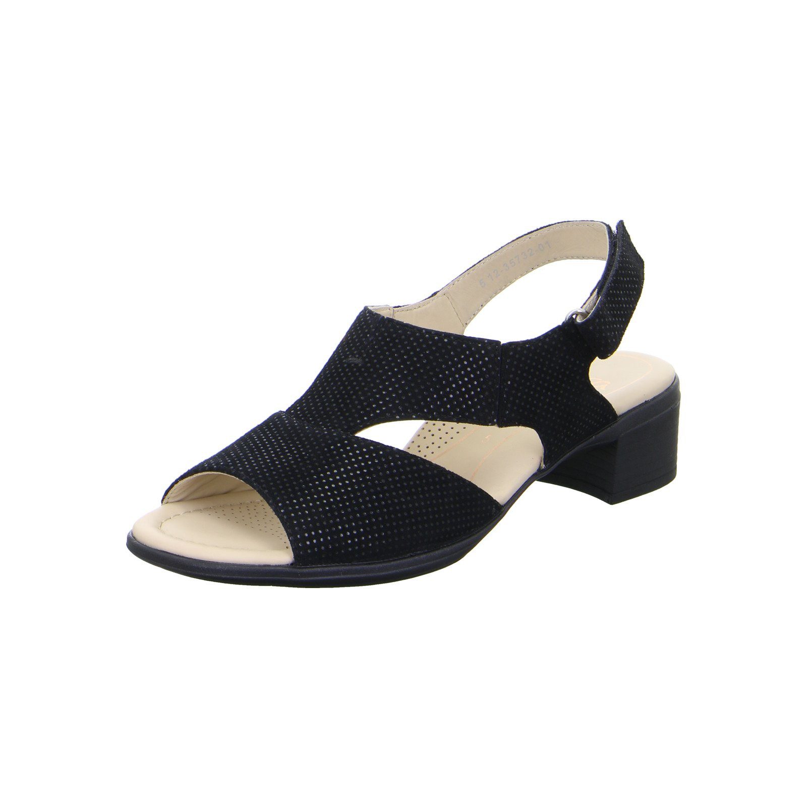 Ara Lugano - Damen Schuhe Sandalette schwarz