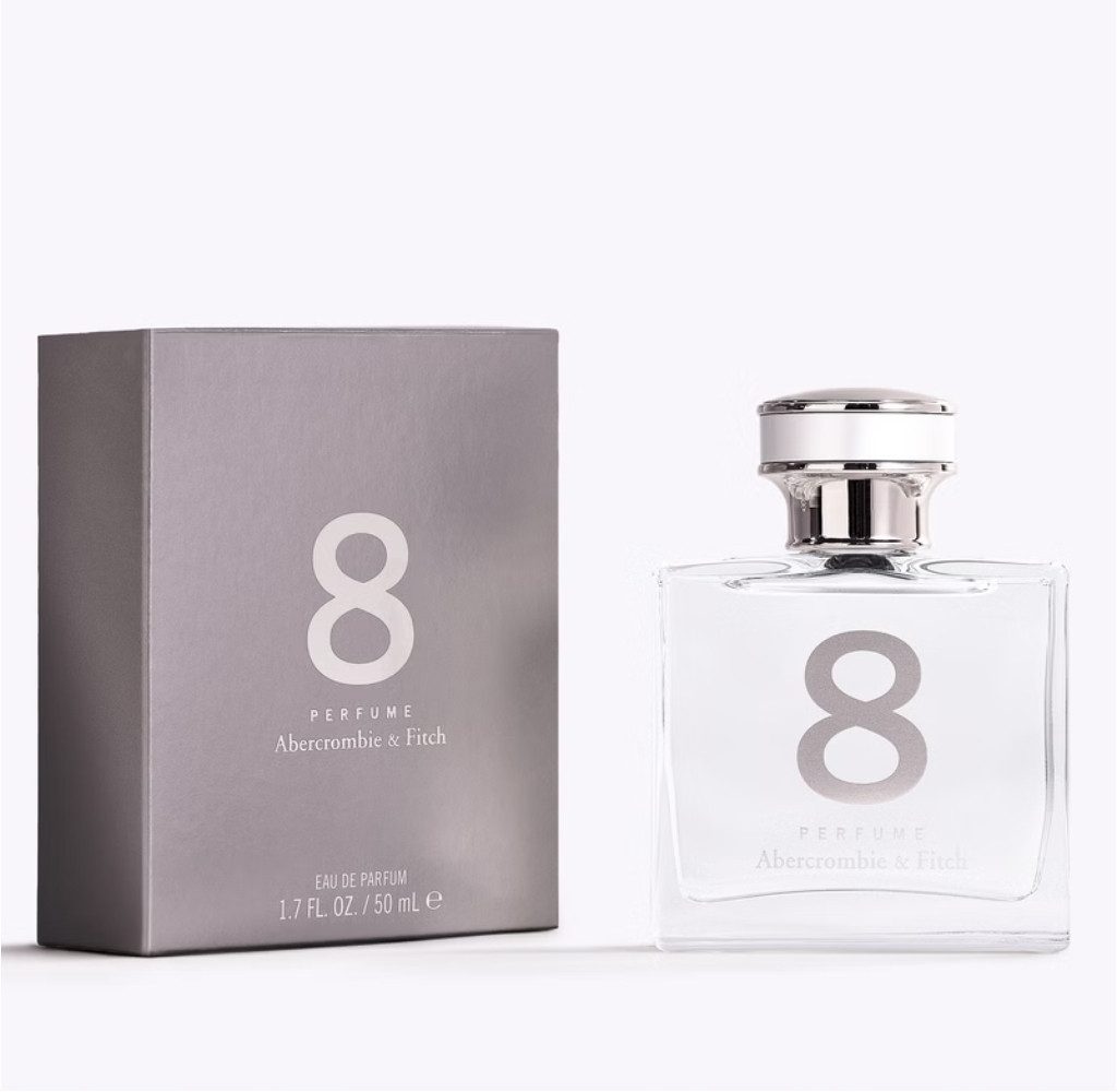 Abercrombie & Fitch Eau de Parfum für Damen No. 8 Perfume Grau Vaporisateur Spray Sprüh Flacon 30ml