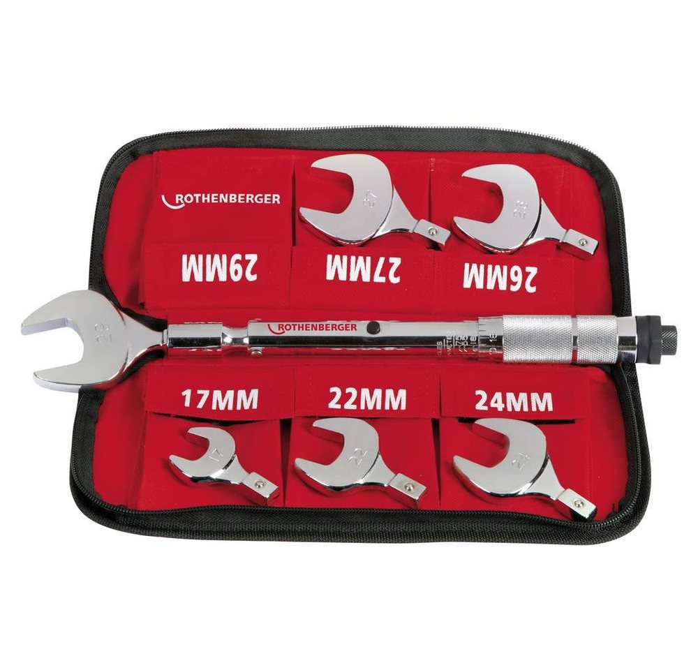 Rothenberger Drehmomentschlüssel Drehmoment-Gabelschlüssel-Set 17-29 mm 175001