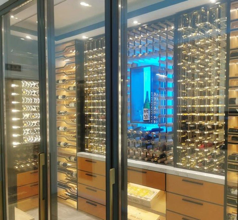 Xlmoebel Weinschrank Weinschrank Weindisplay Weinkühlschrank Weinregal Weinmöbel (1-St) Made in Europa