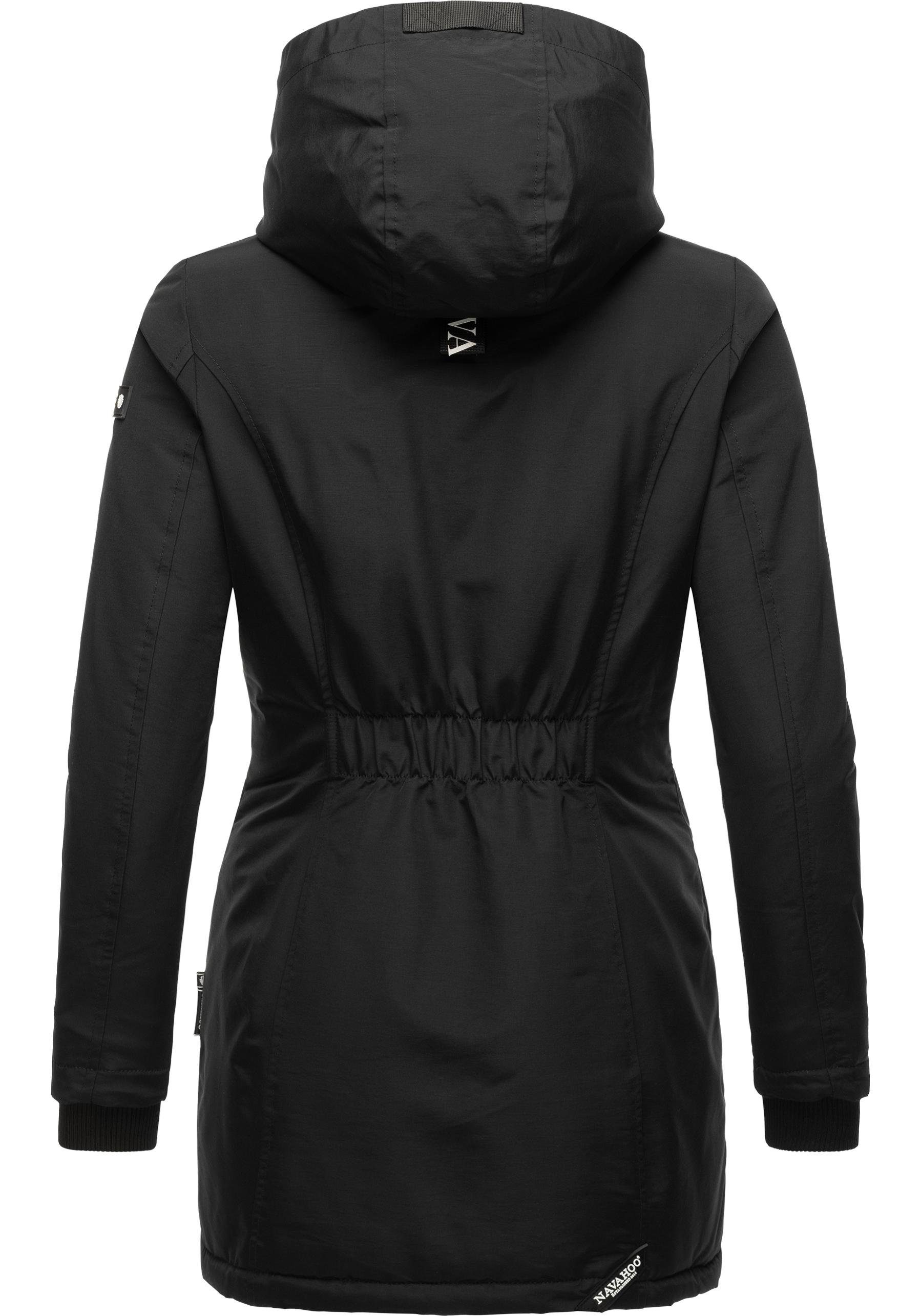 Navahoo Winterjacke Blizzardstorm Warm gefütterter Wintermantel mit Kapuze – Bild 3 von 5