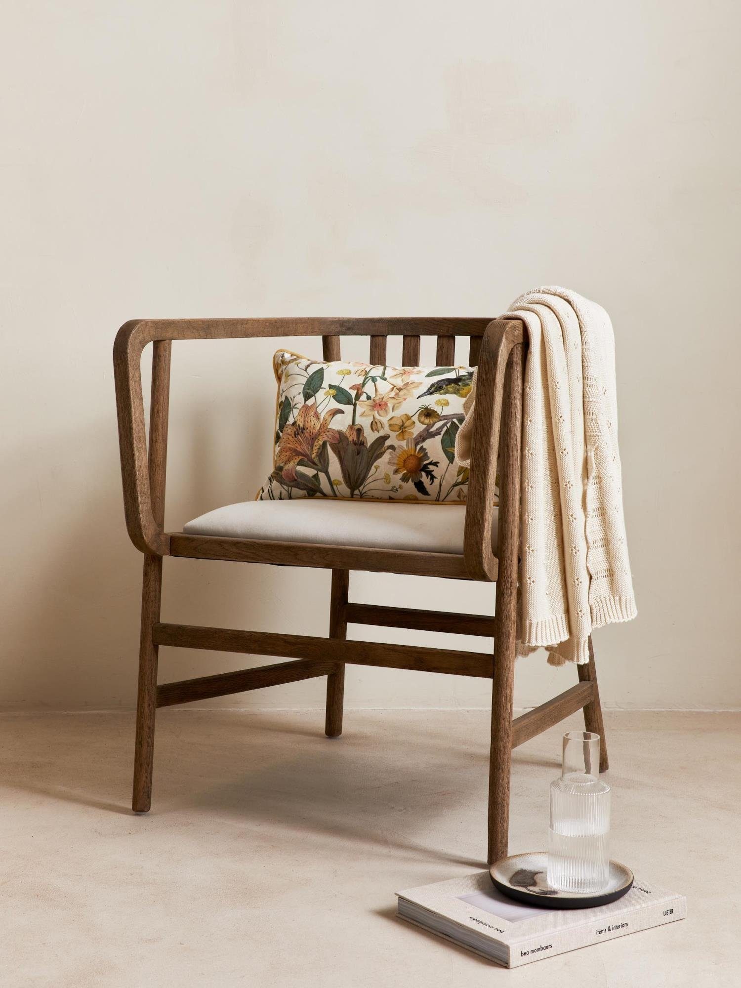 Plaid Knitted Ajour, Essenza, aus Bio-Baumwolle