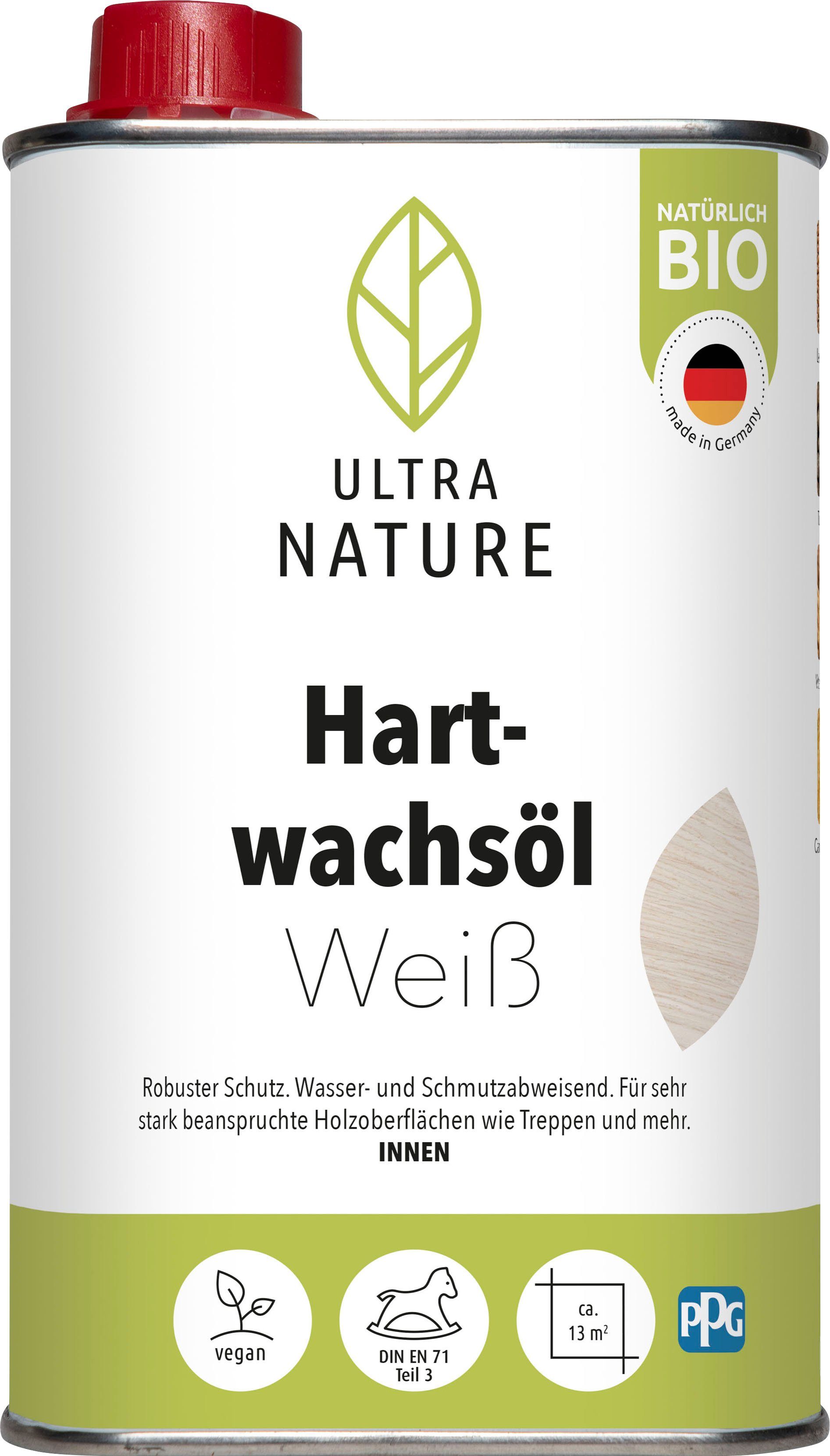 ULTRA NATURE Hartholzöl, Farblos weiß