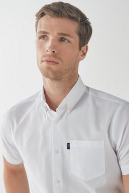 Next Kurzarmhemd Bügelleichtes Regular Fit Button-down-Oxfordhemd (1-tlg)