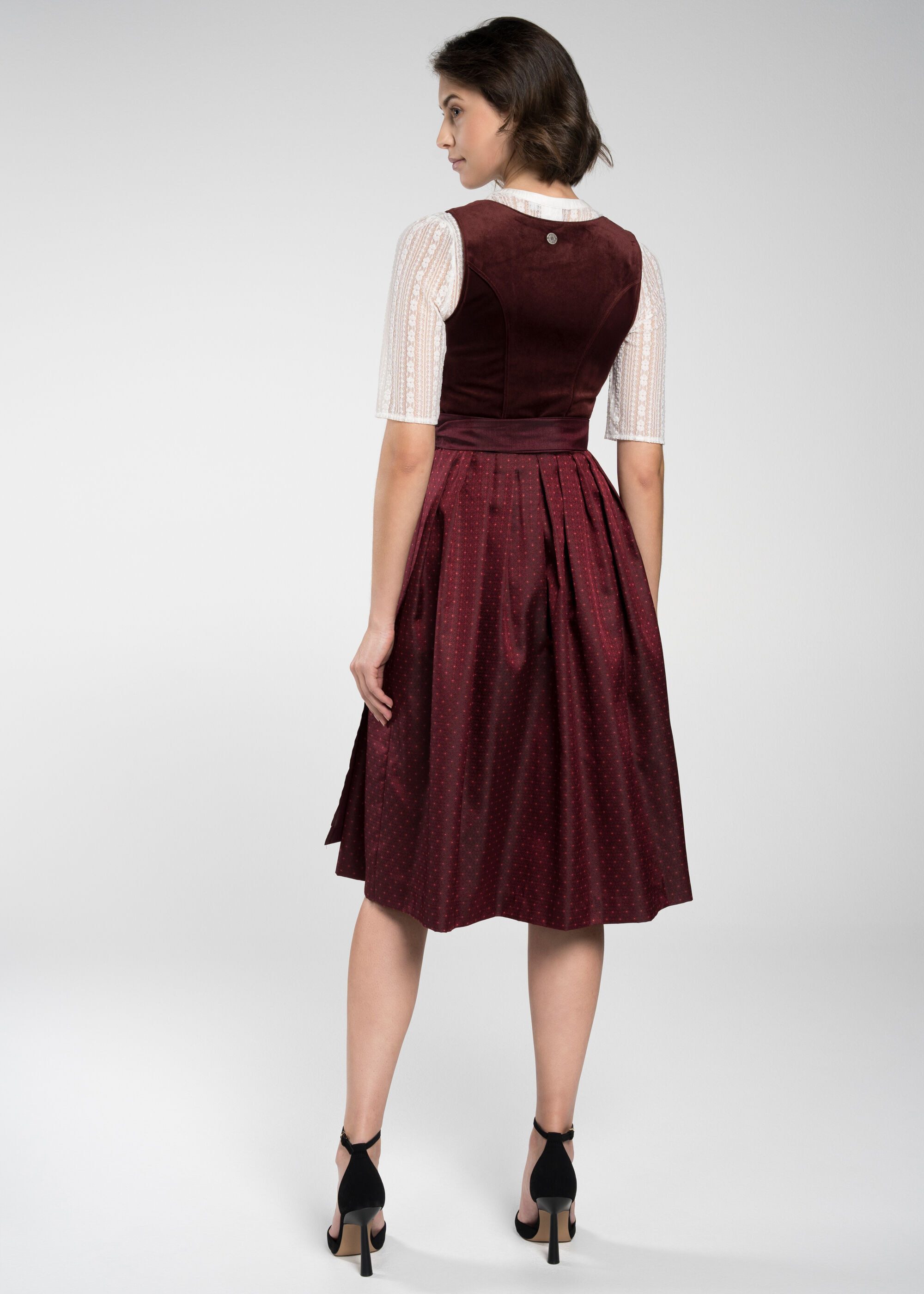 Spieth & Wensky Dirndl FCB-Enrietta-Dirndl 70cm (1-tlg) mit dekorativer Schleife