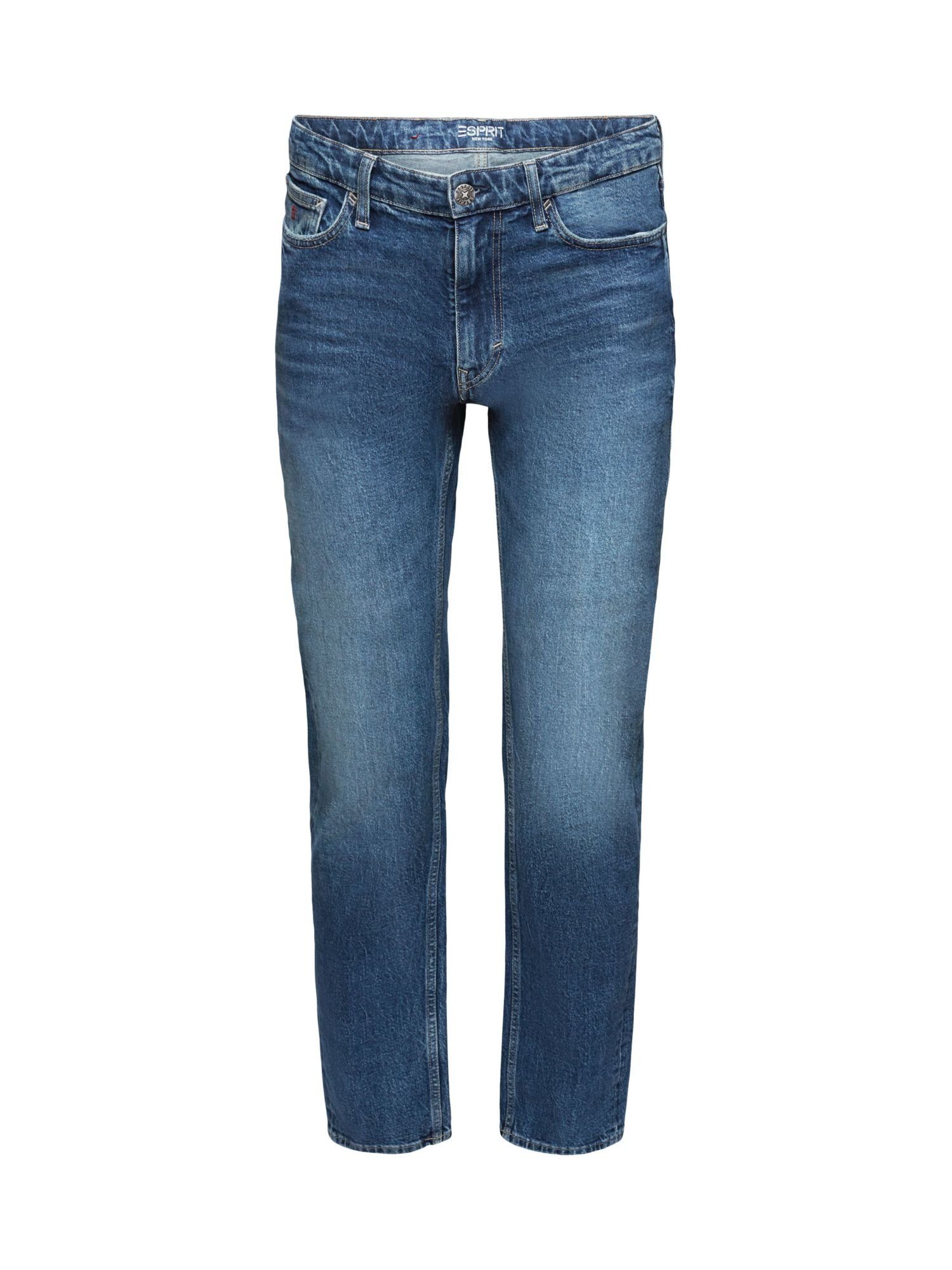 Esprit Straight-Jeans Gerade Jeans mit mittelhohem Bund | Straight-Fit Jeans
