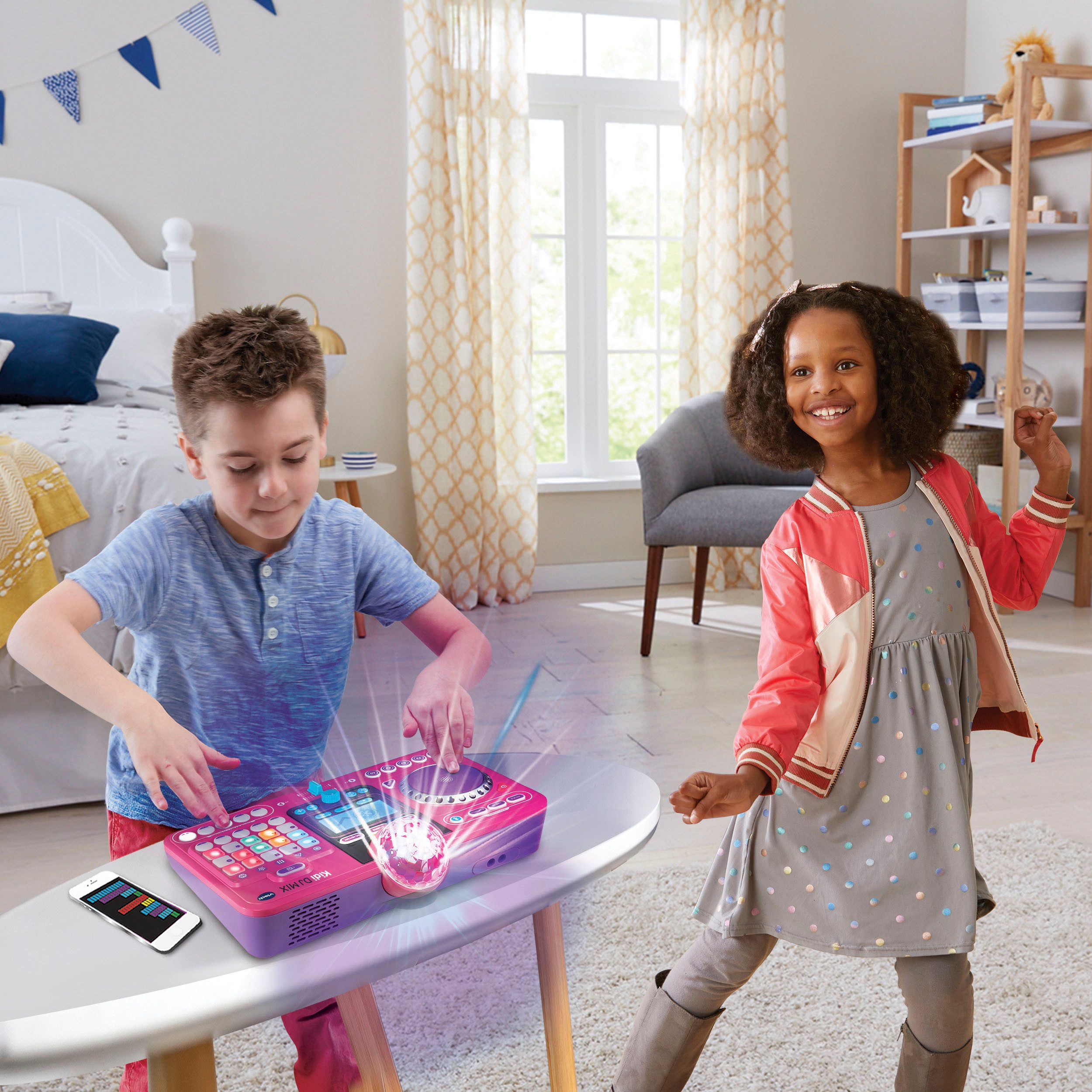 Vtech® Spielzeug-Musikinstrument Kidi DJ Mix, pink, mit Bluetooth-Funktion – Bild 5 von 5