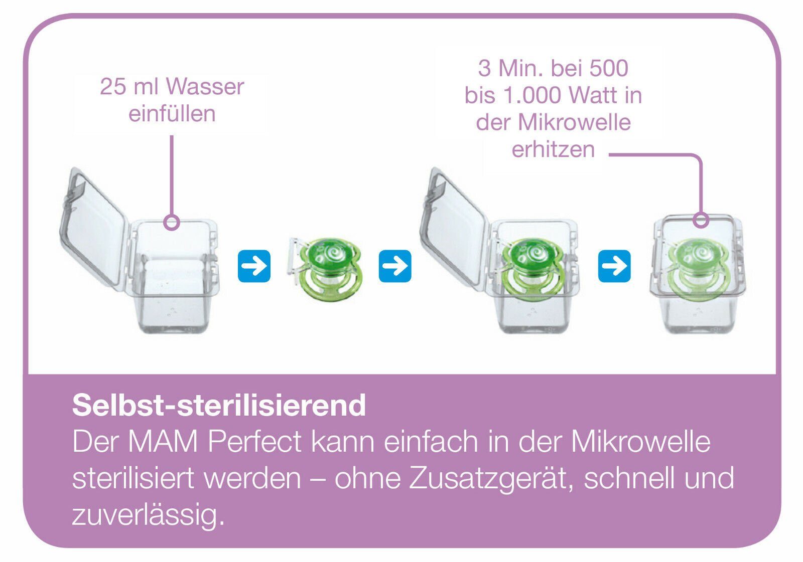 MAM Schnuller Supreme Night Silikon Leuchtschnuller Symmetrisch, Extra dünner Symmetrischer Sauger