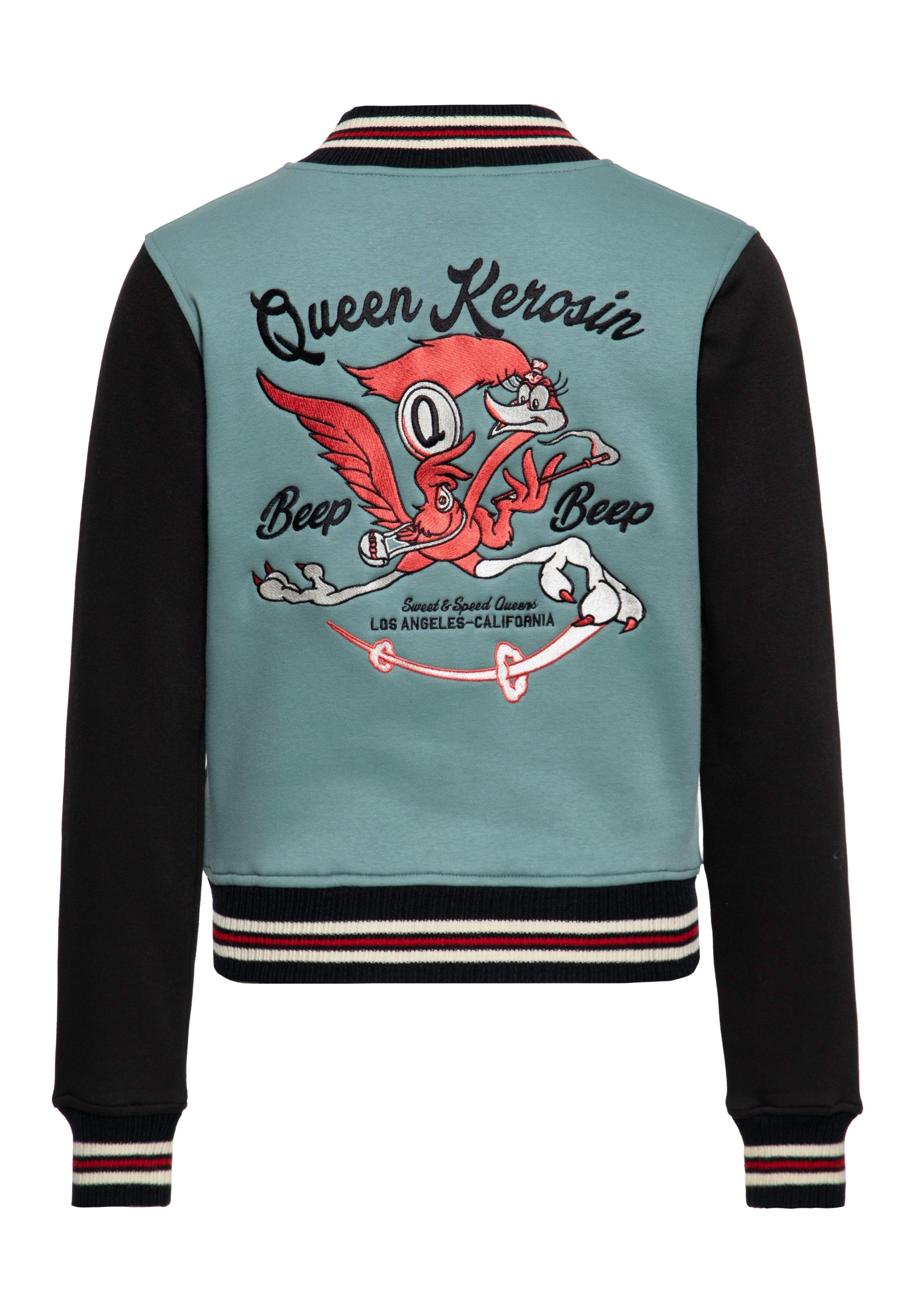 QueenKerosin Collegejacke Beep Beep (1-St) mit günstig online kaufen